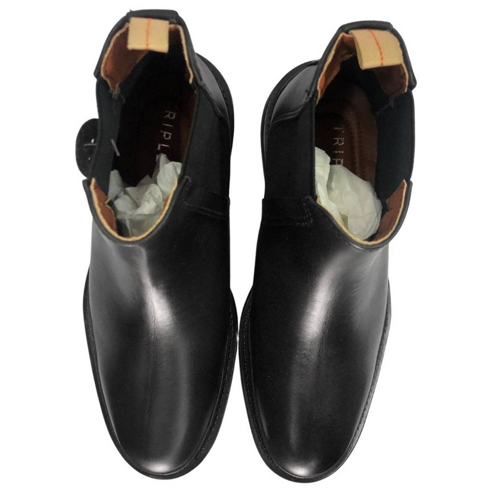 Botín Chelsea Boots Hombre Caballero Piel Auténtica 35800 Negro