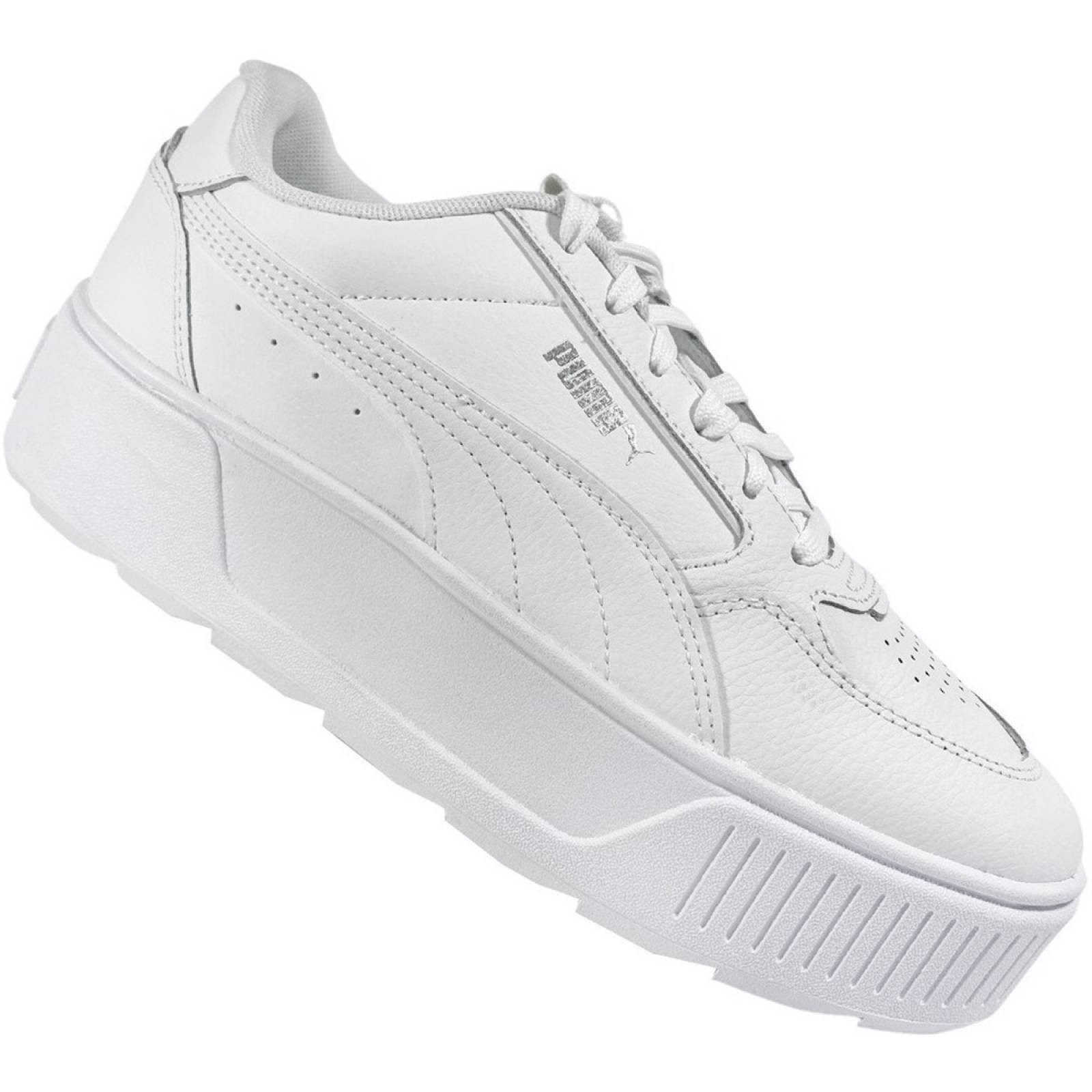 Tenis Puma Karmen Modelo 388420 Para Mujer Plataforma Blanco