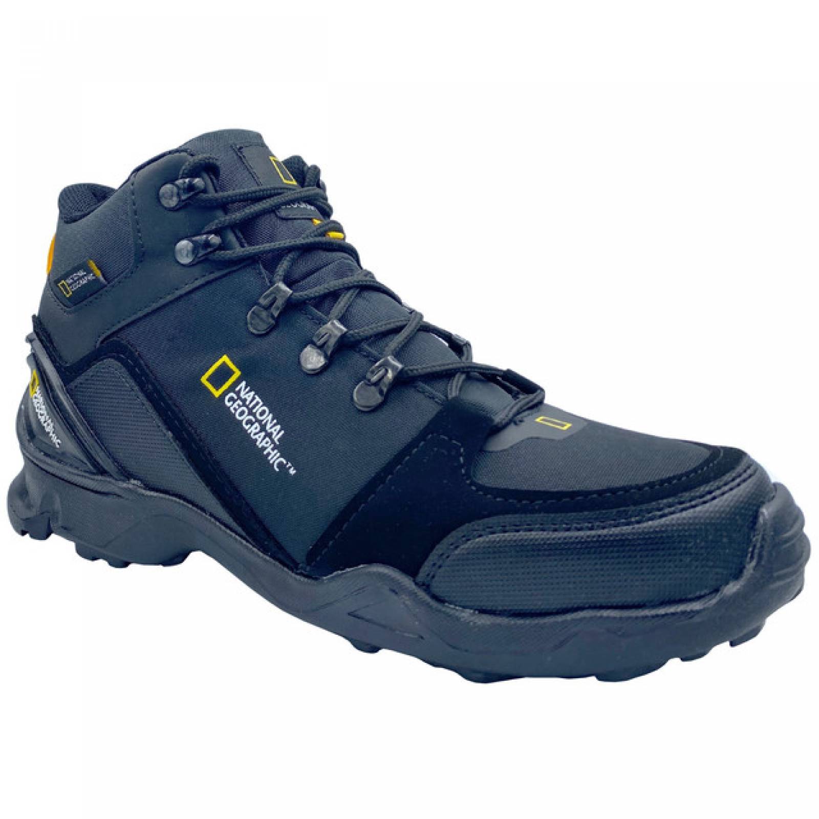Botas National Geographic 5012 Para Hombre Outdoor Negro Amarillo