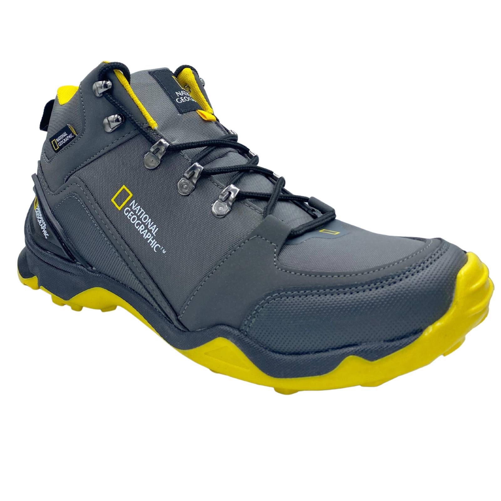 Botas National Geographic 5012 Para Hombre Outdoor Gris Amarillo