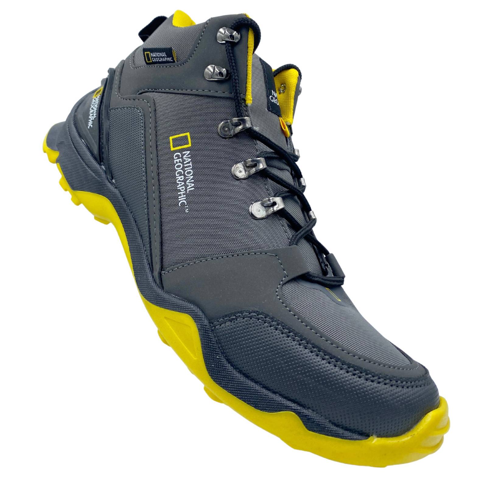 Botas National Geographic 5012 Para Hombre Outdoor Gris Amarillo