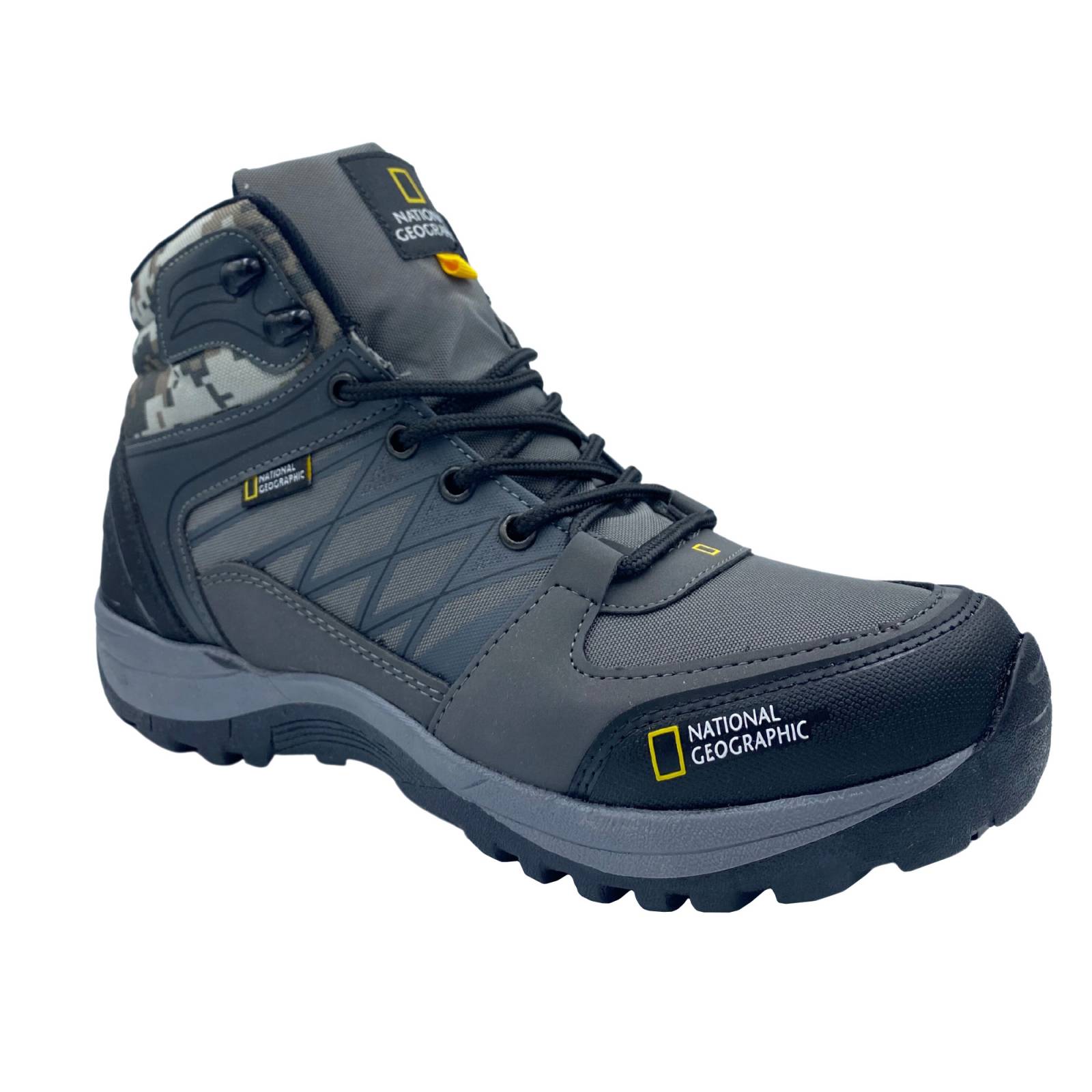 Botas Outdoor National Geographic 6080 Caballero Trabajo Oxford Negro