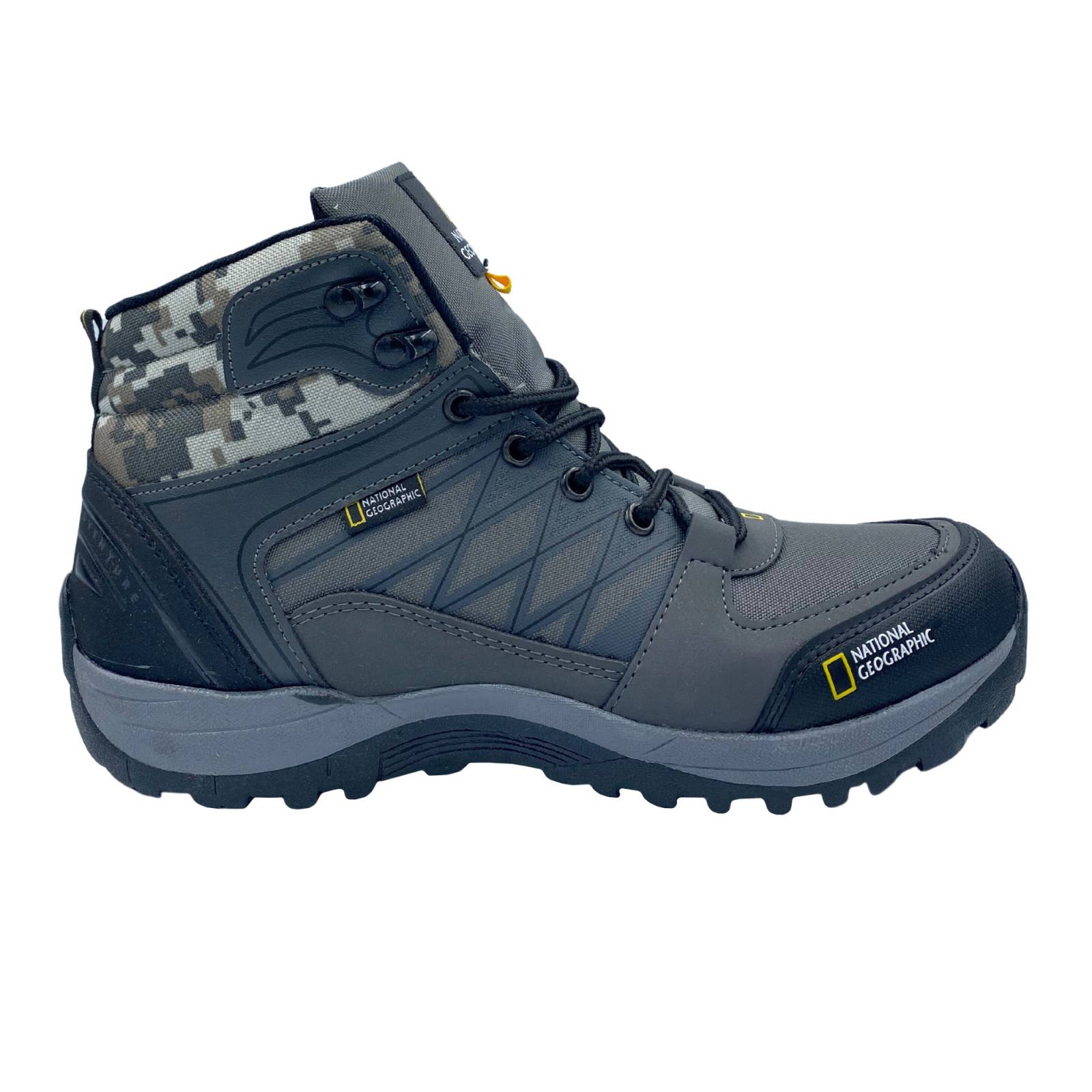 Botas Outdoor National Geographic 6080 Caballero Trabajo Oxford Negro