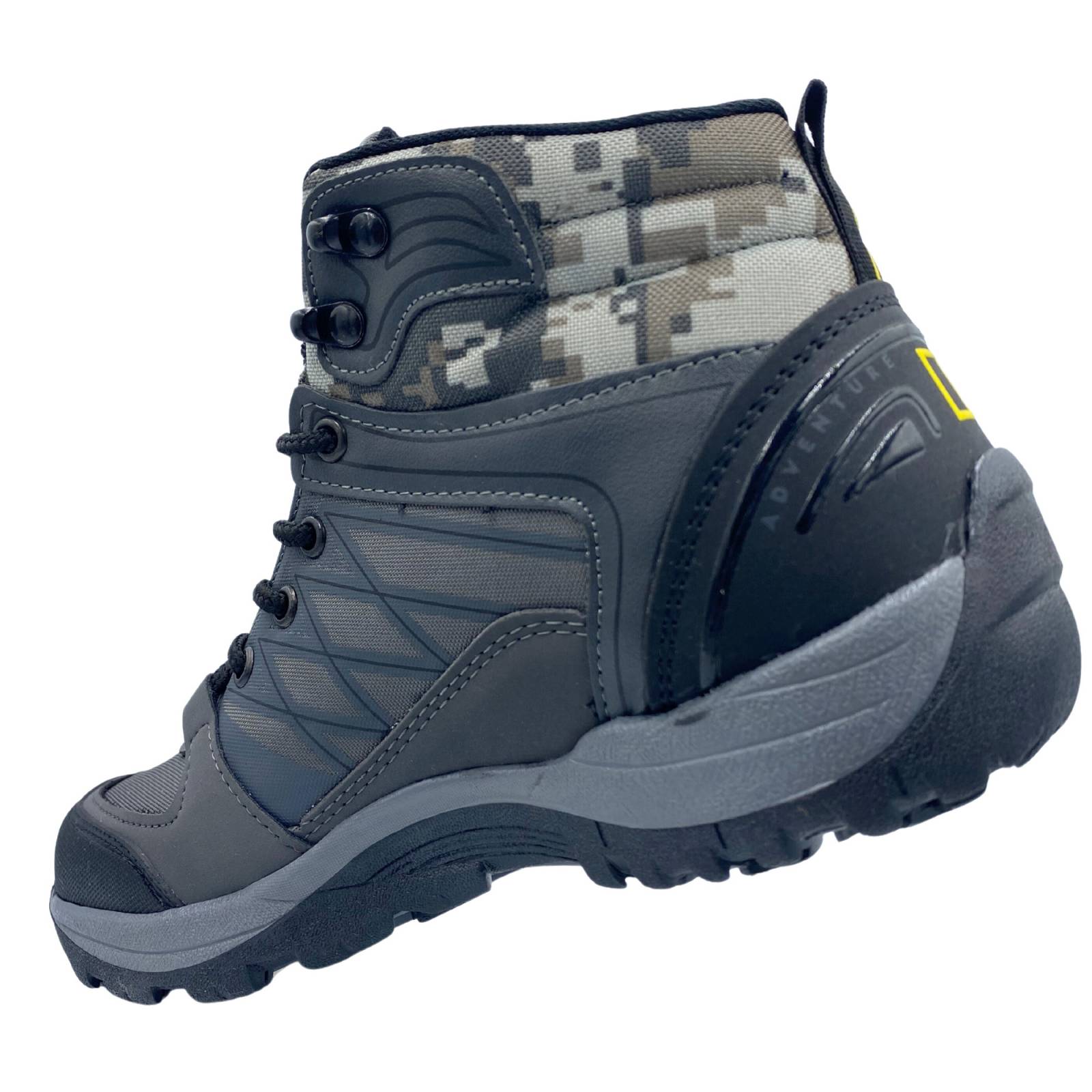Botas Outdoor National Geographic 6080 Caballero Trabajo Oxford Negro