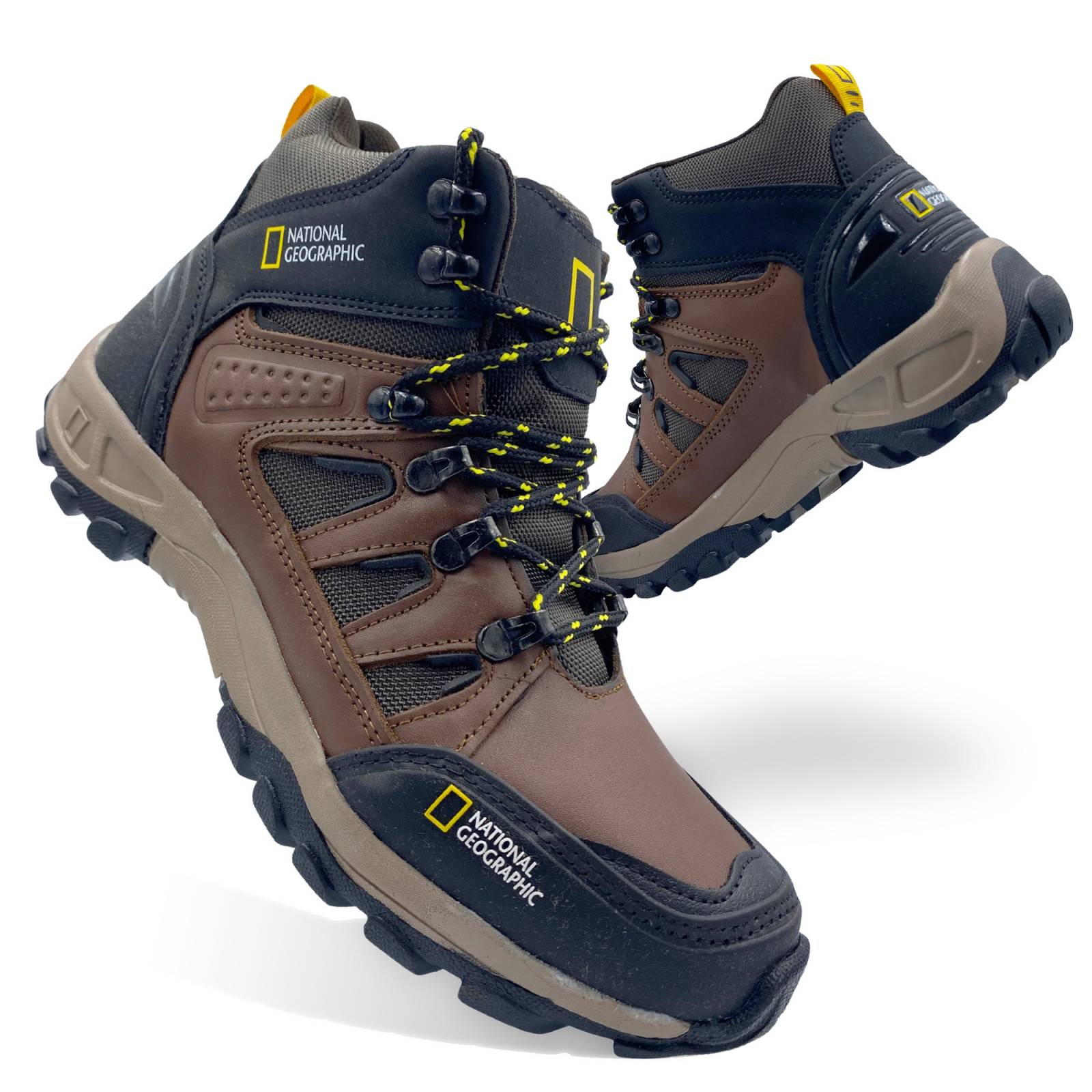 Botas Outdoor National Geographic 4808 Café Miel Hombre.