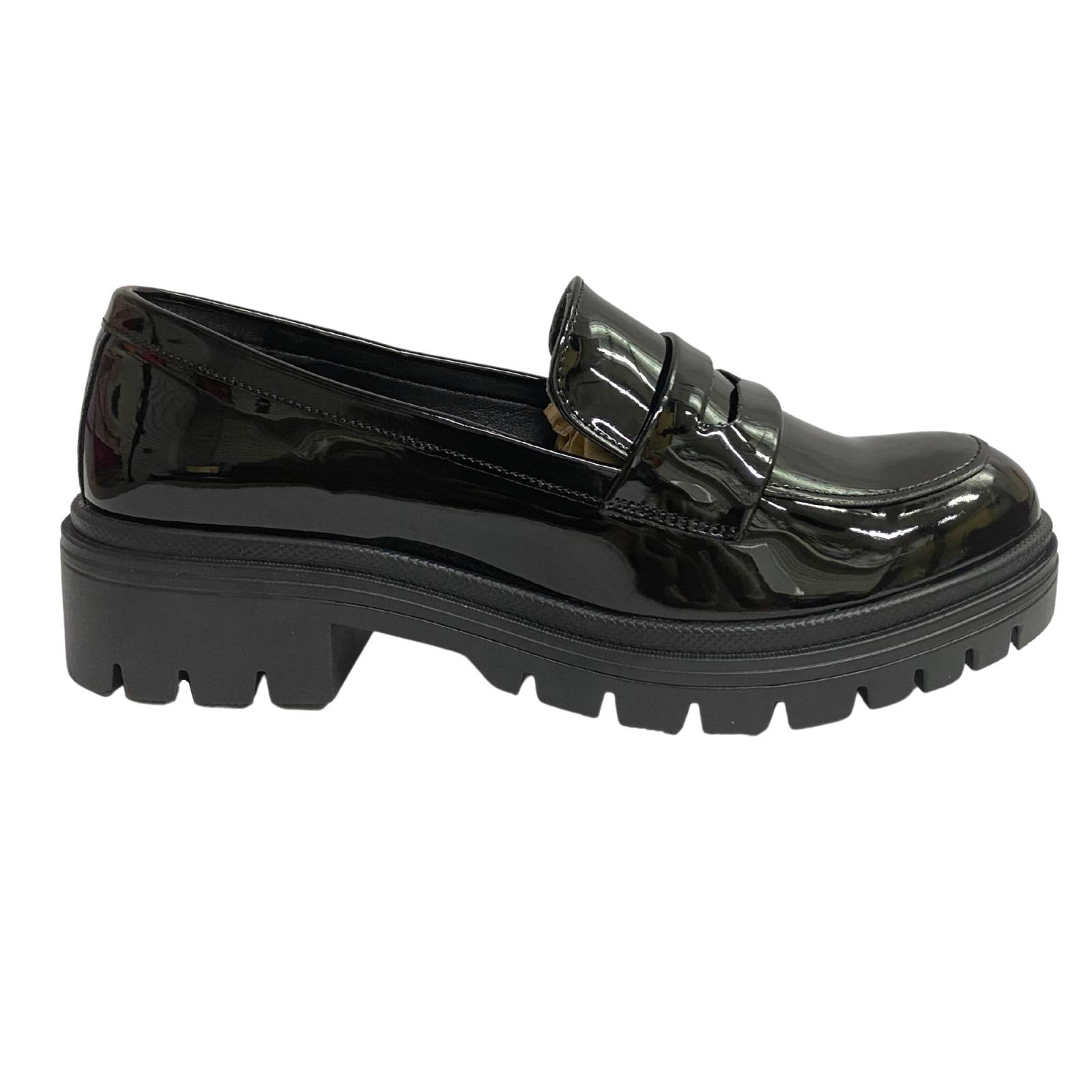 Charol Mocasines Casual Mujer Mocasines Negros Modelos De Zapatos