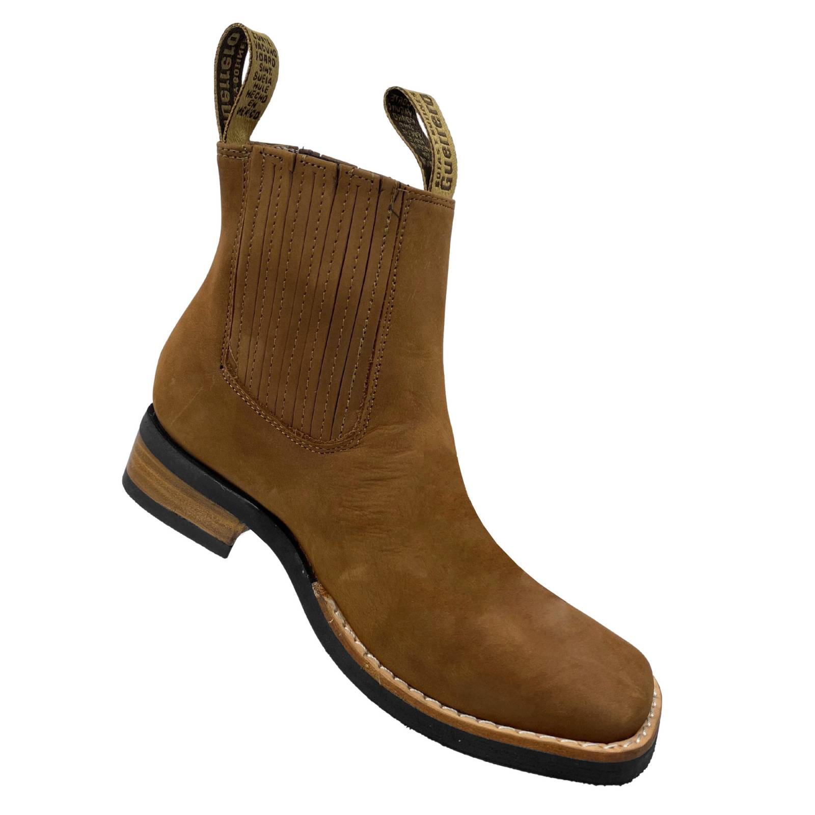 Bota Botín Vaqueras Piel Res Juvenil Rodeo Guerrero Oro sin trebol