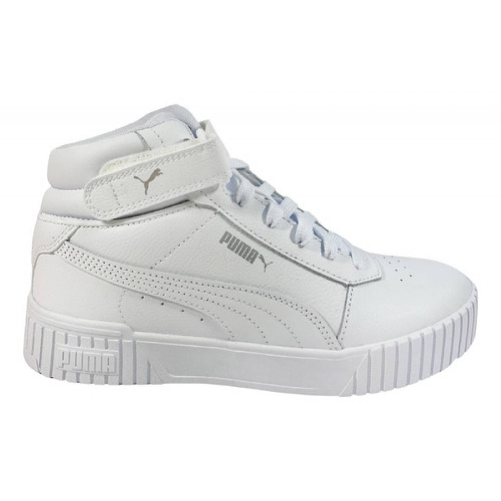 Tenis Puma Carina Para Dama Bota Broche Moda Blanco