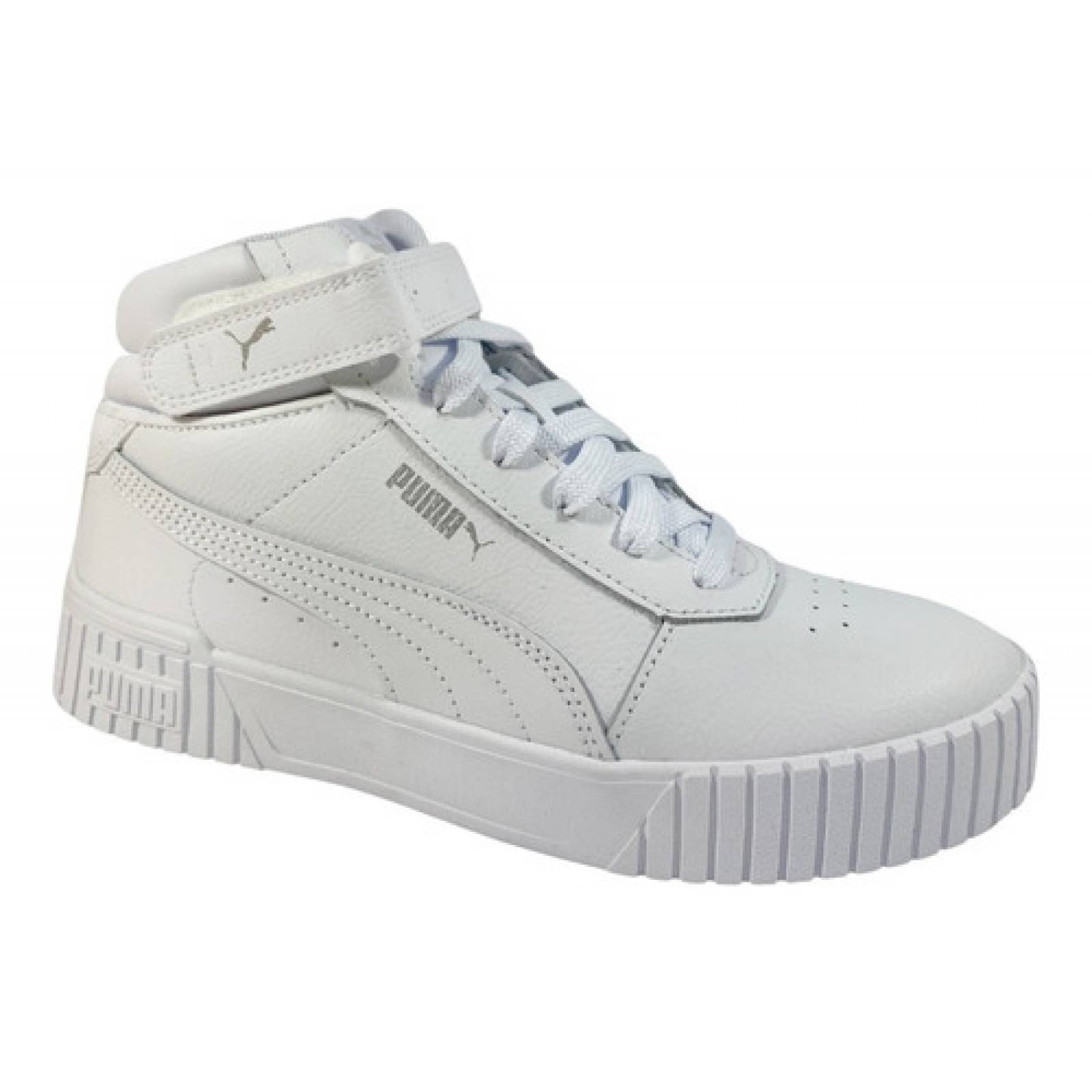 Tenis Puma Carina Para Dama Bota Broche Moda Blanco