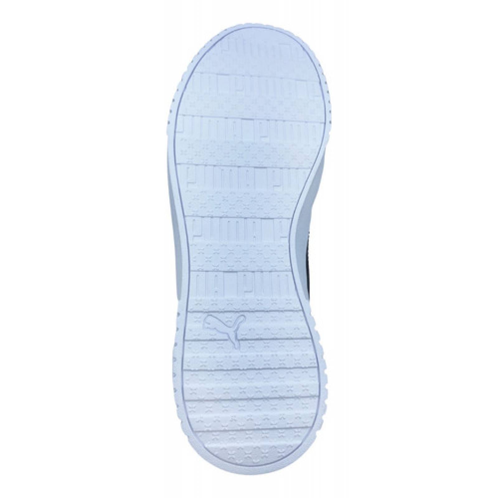 Tenis Puma Carina Para Dama Bota Broche Moda Blanco Negro Oro