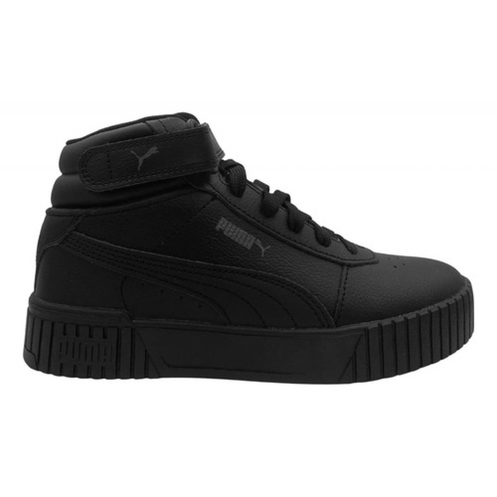 Tenis Puma Carina Para Dama Bota Broche Moda Negro Total