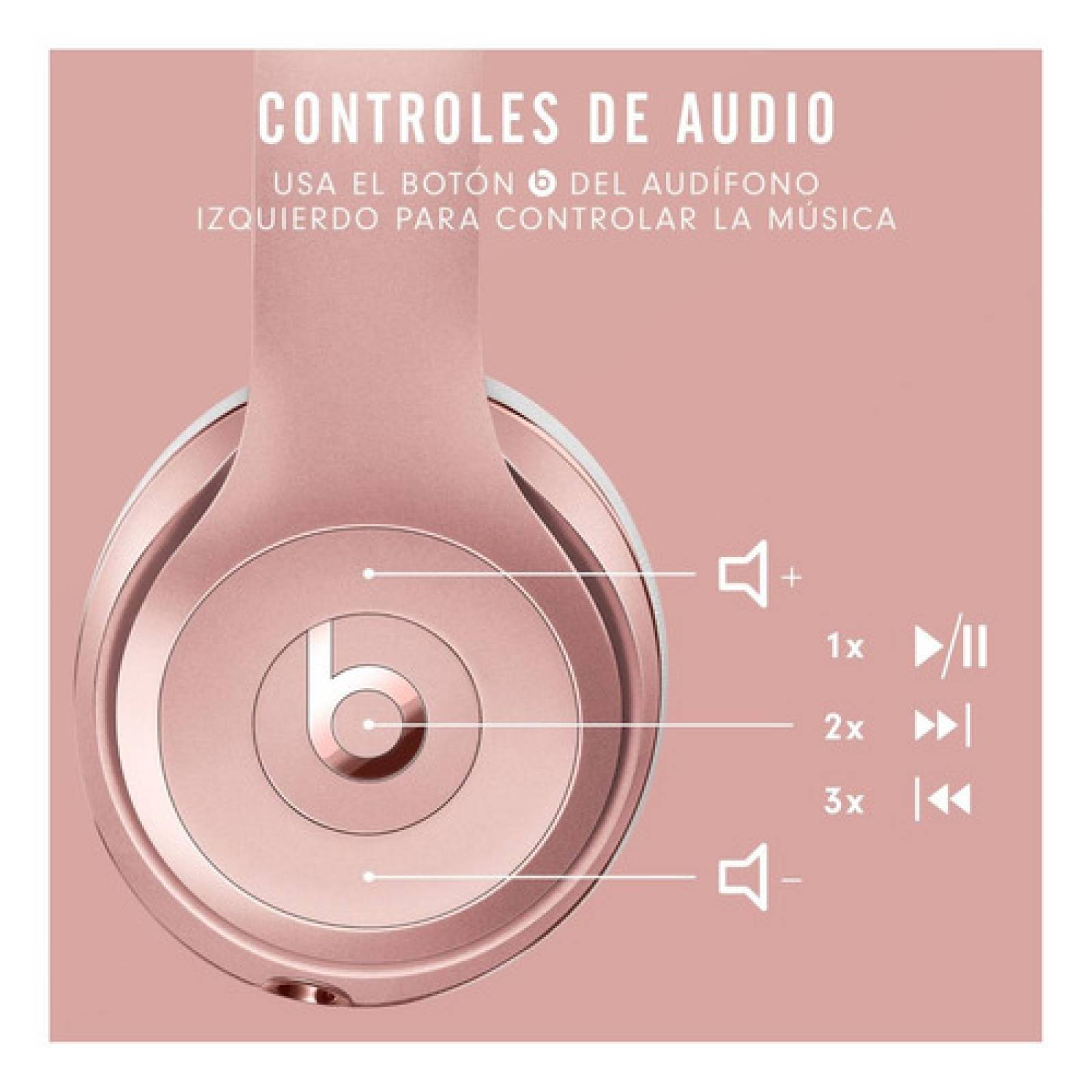 Audífonos Beats Solo  Wireless   Rose Gold