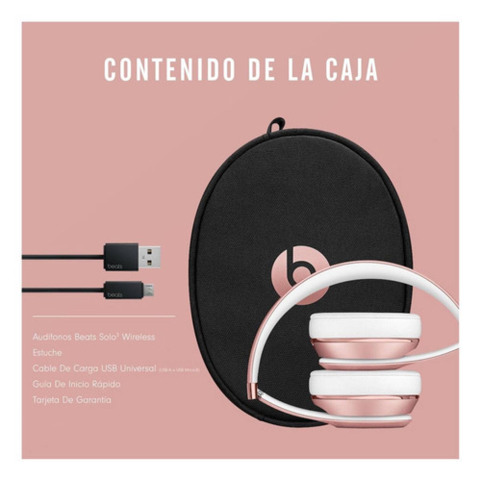 Audífonos Beats Solo  Wireless   Rose Gold