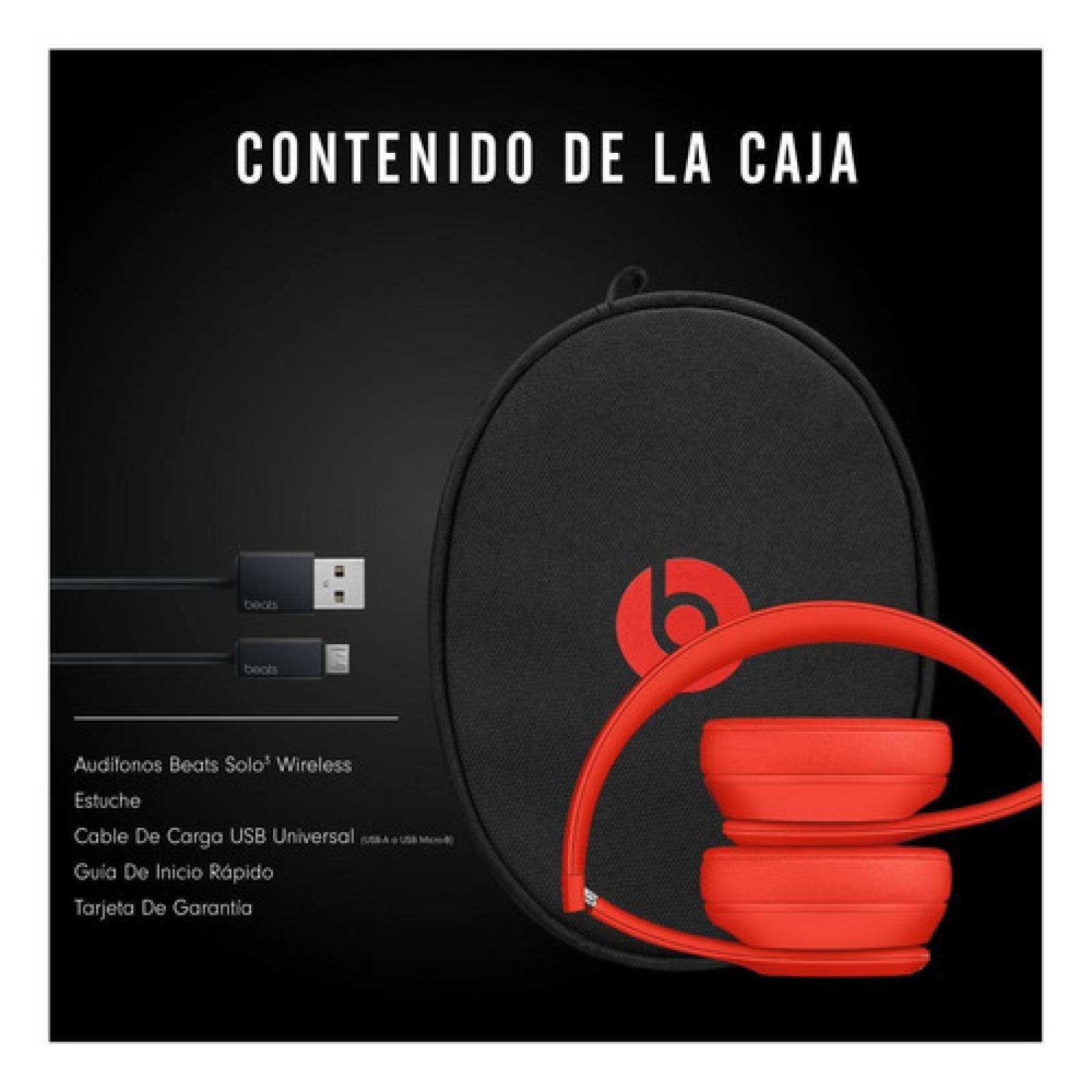 Audífonos Beats Solo  Wireless   Citrus Red