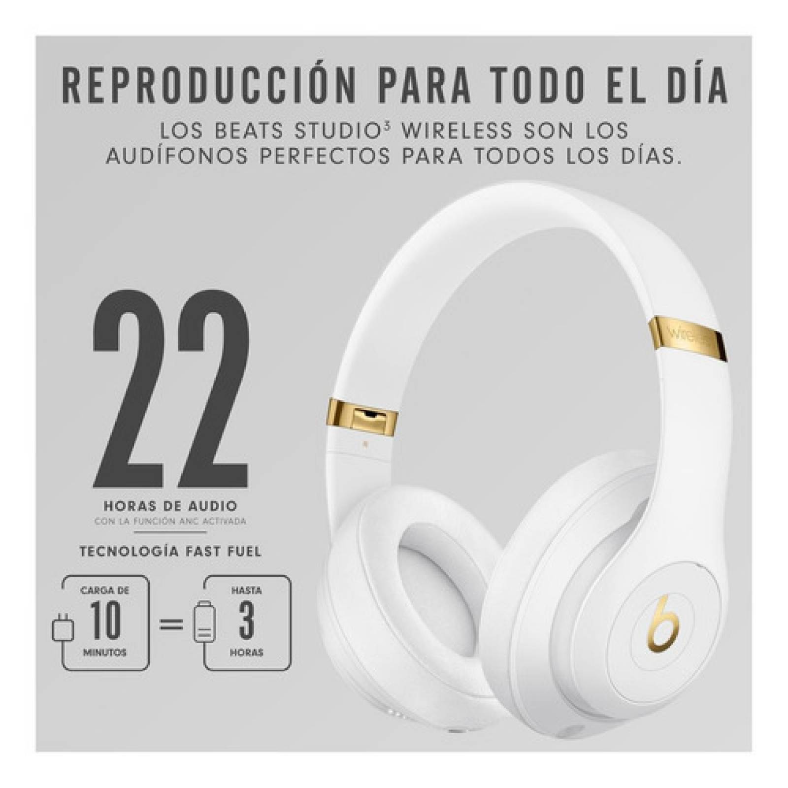 Audífonos Beats Studio Wireless White