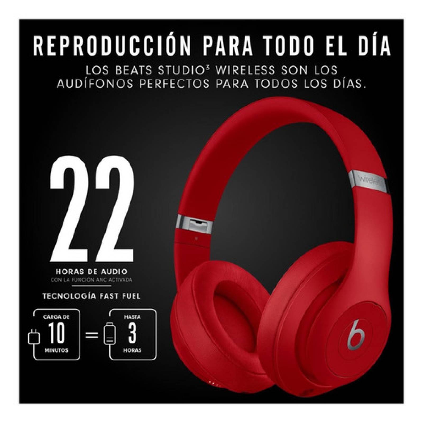 Audífonos Beats Studio Wireless Red