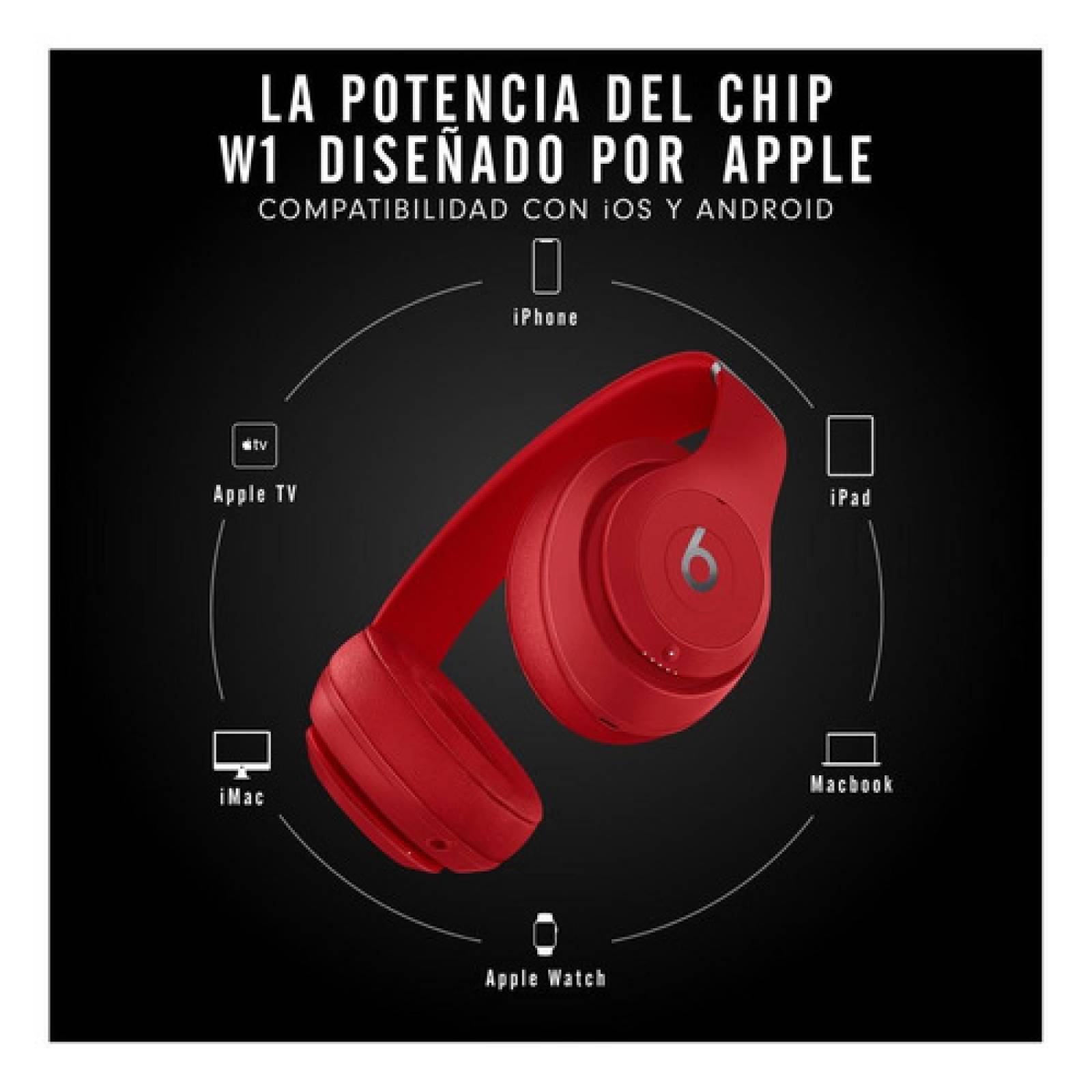 Audífonos Beats Studio Wireless Red