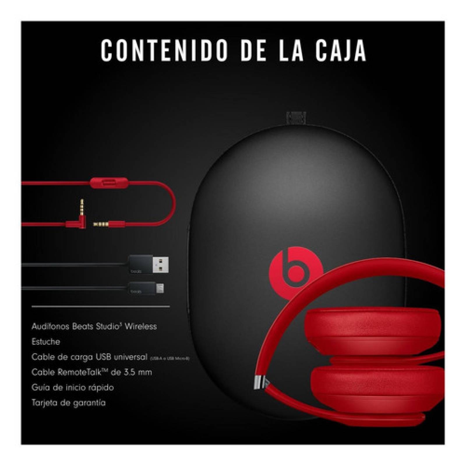 Audífonos Beats Studio Wireless Red