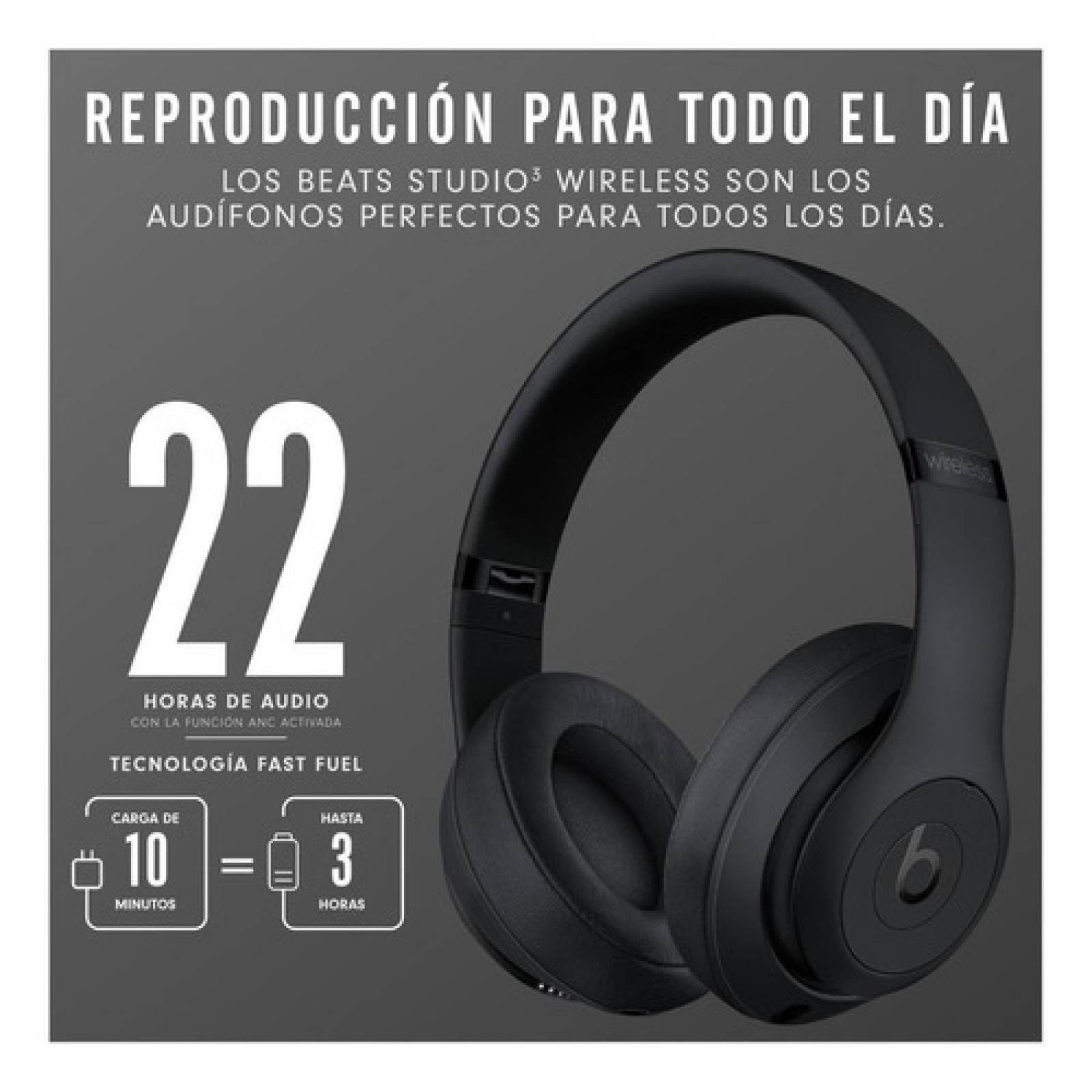 Audífonos Beats Studio  Wireless   Matte Black