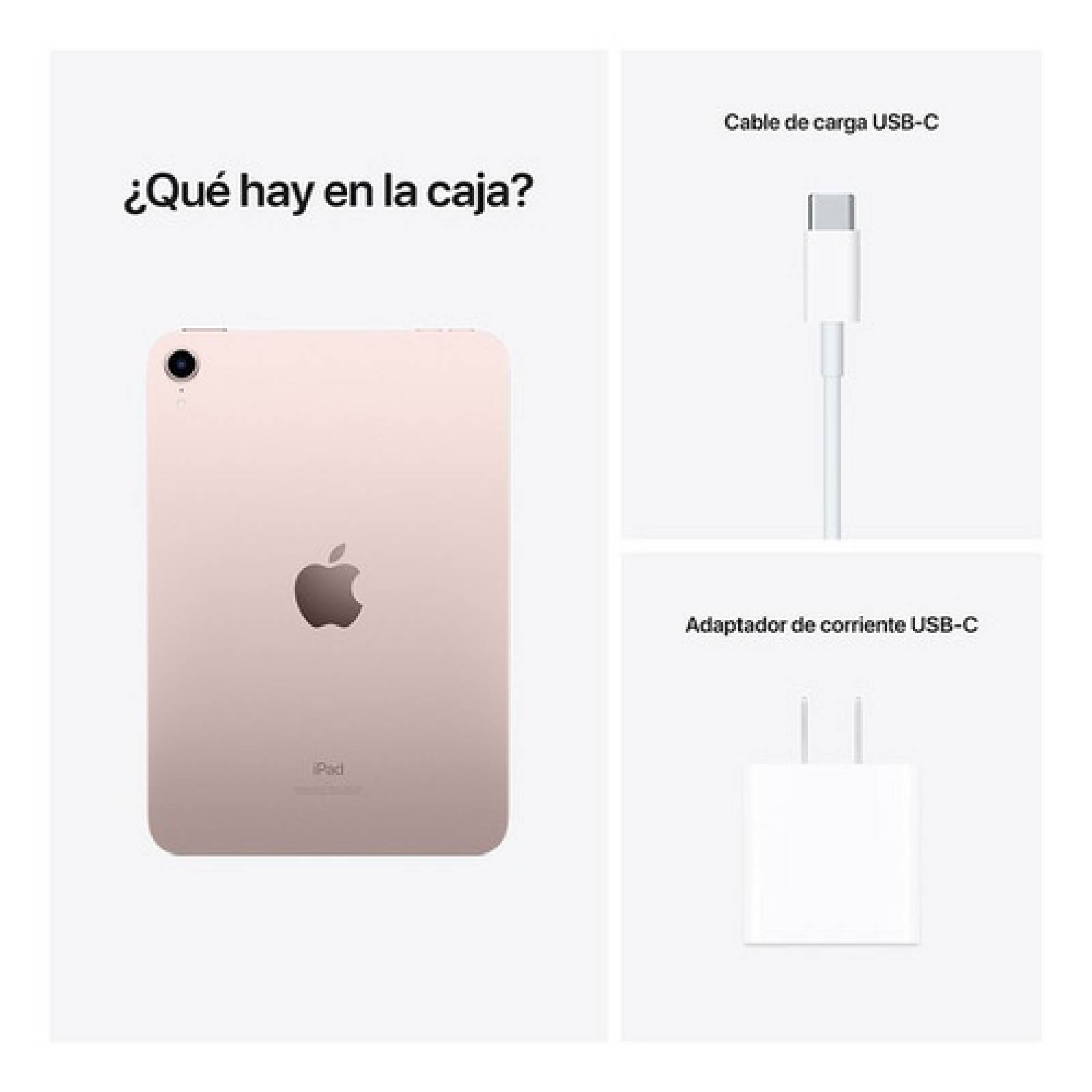 Apple iPad Mini (6  Generación) 8 3  Wi fi 64gb   Rosa