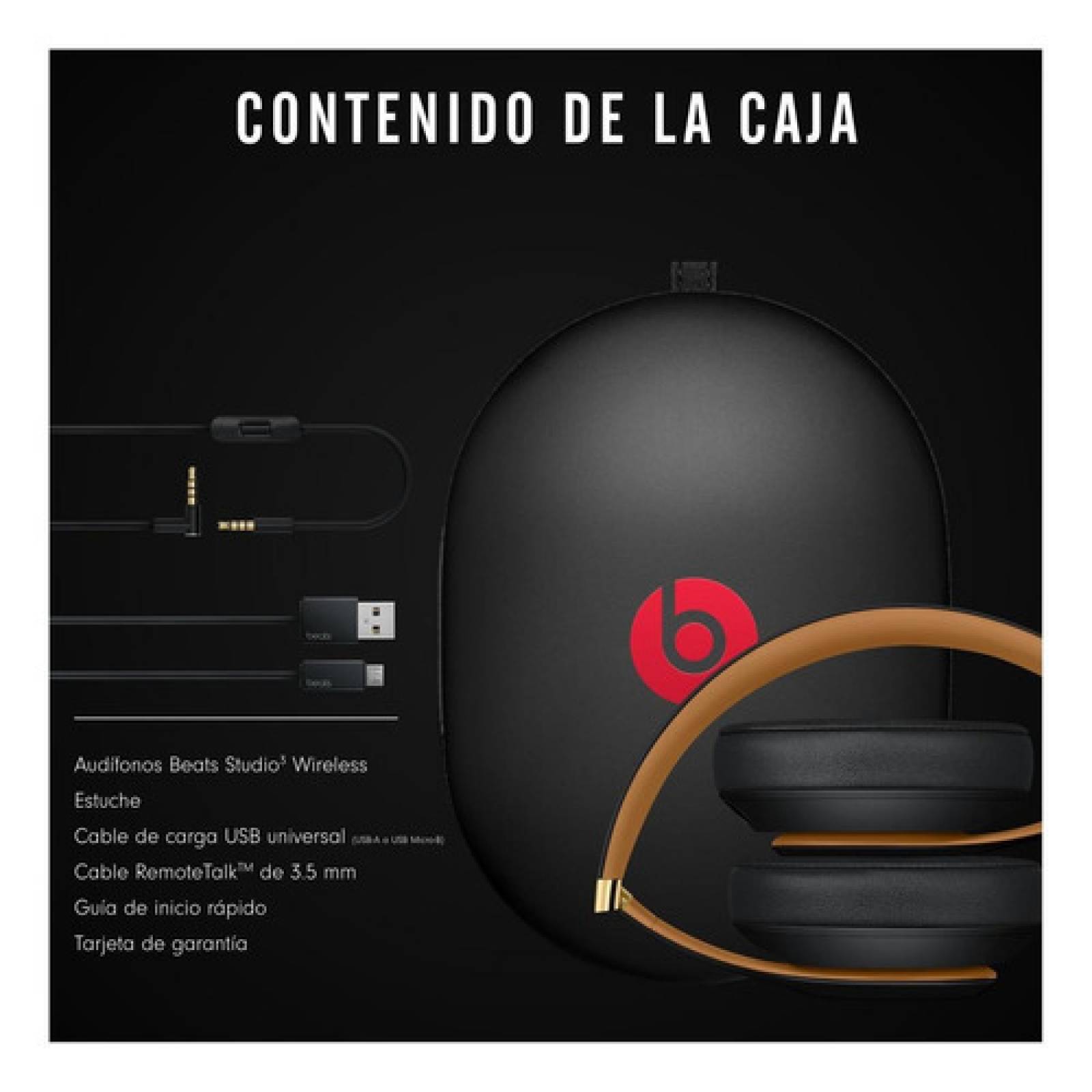 Audífonos Beats Studio Wireless Midnight Black