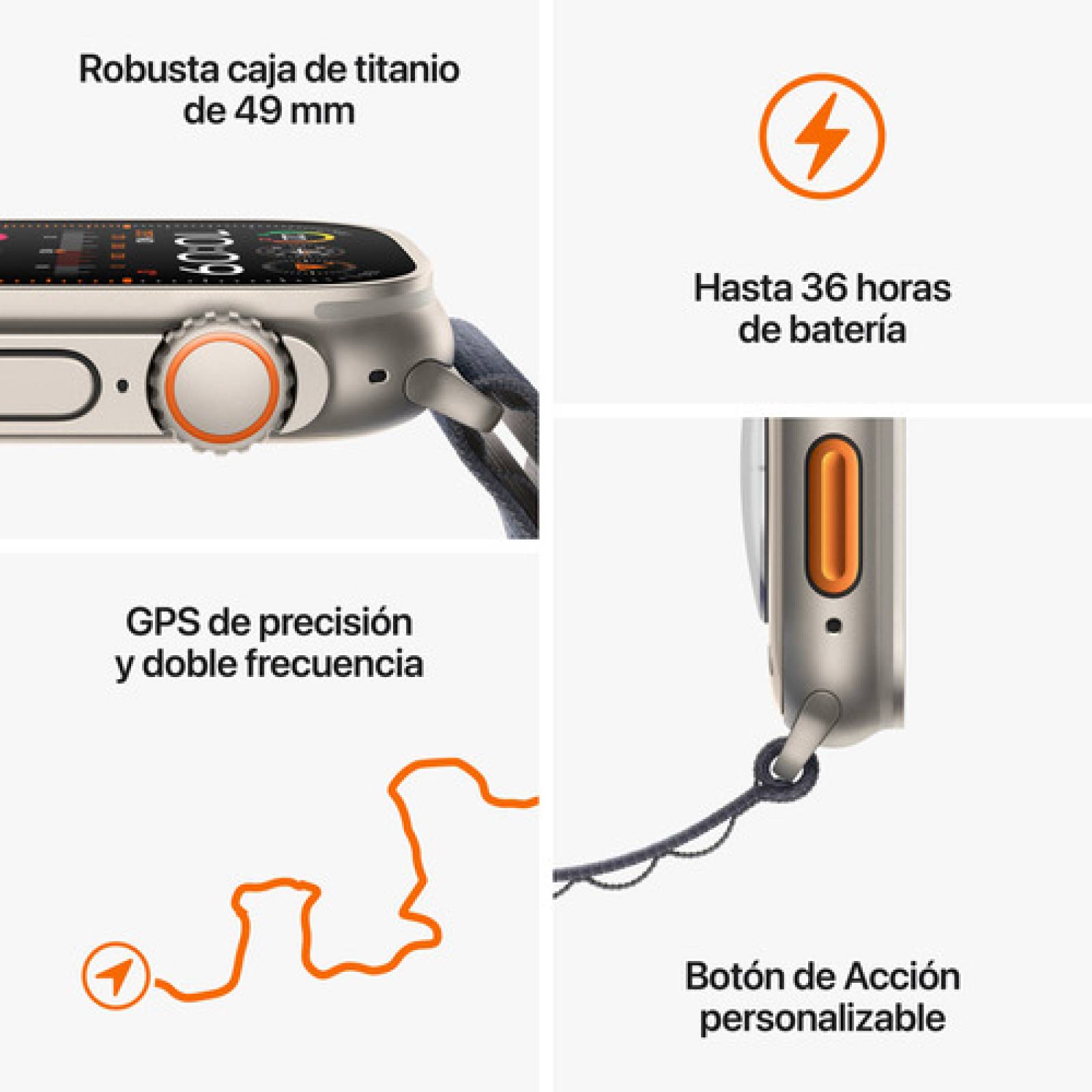 Apple Watch Ultra 2 Gps   Celular 49 Mm Alpine Índigo Grande