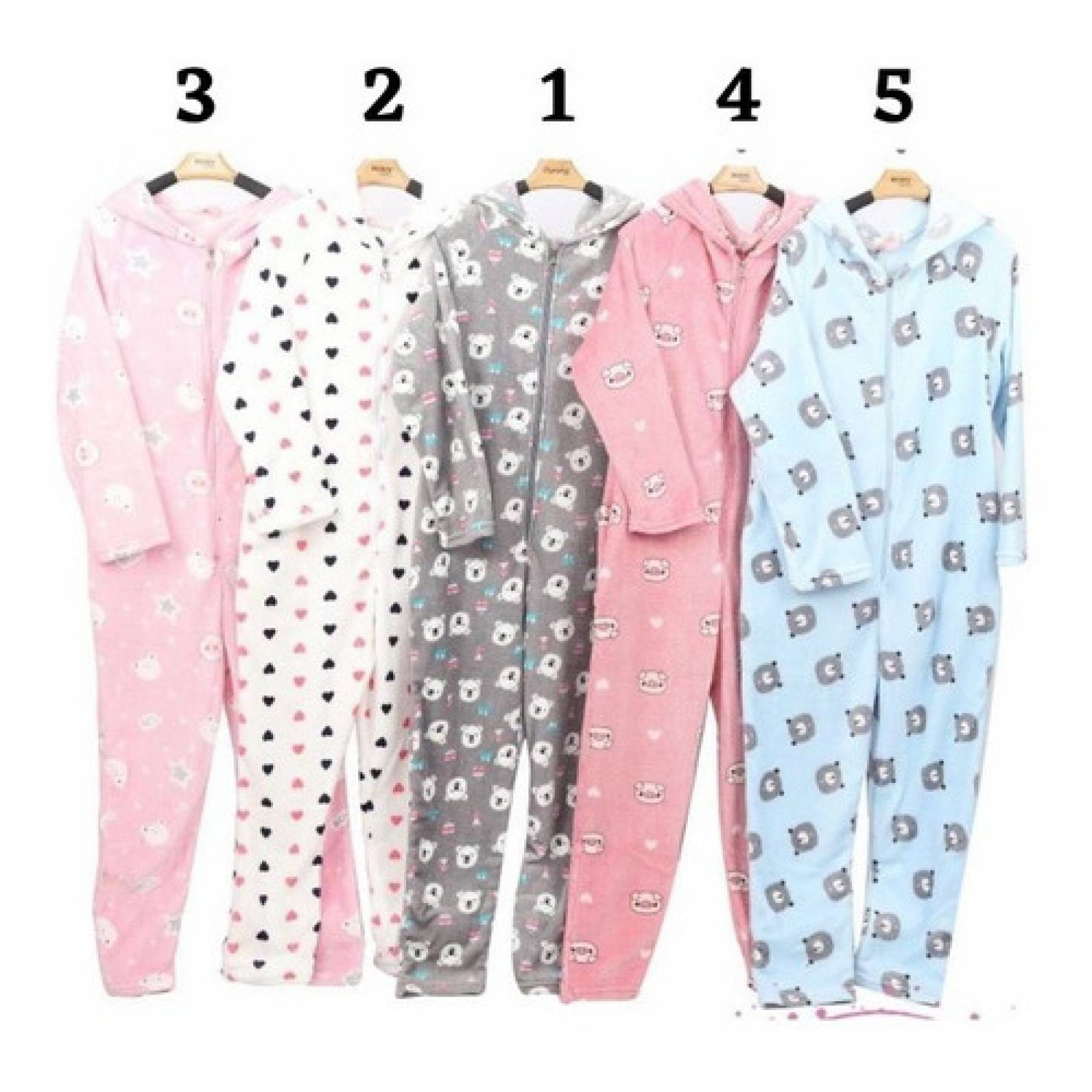 Pijama Mameluco Para Dama Capucha Estampadoscosplay Kigurumi PIJ-037