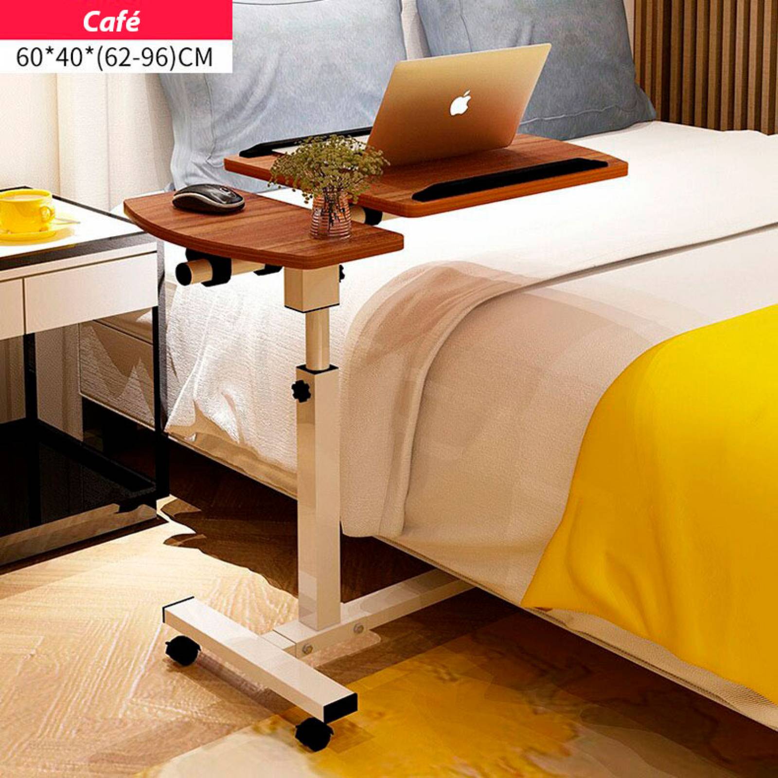 Mesa Multifuncional de Cama Escritorio Mesita de Noche Ajustable Neo.
