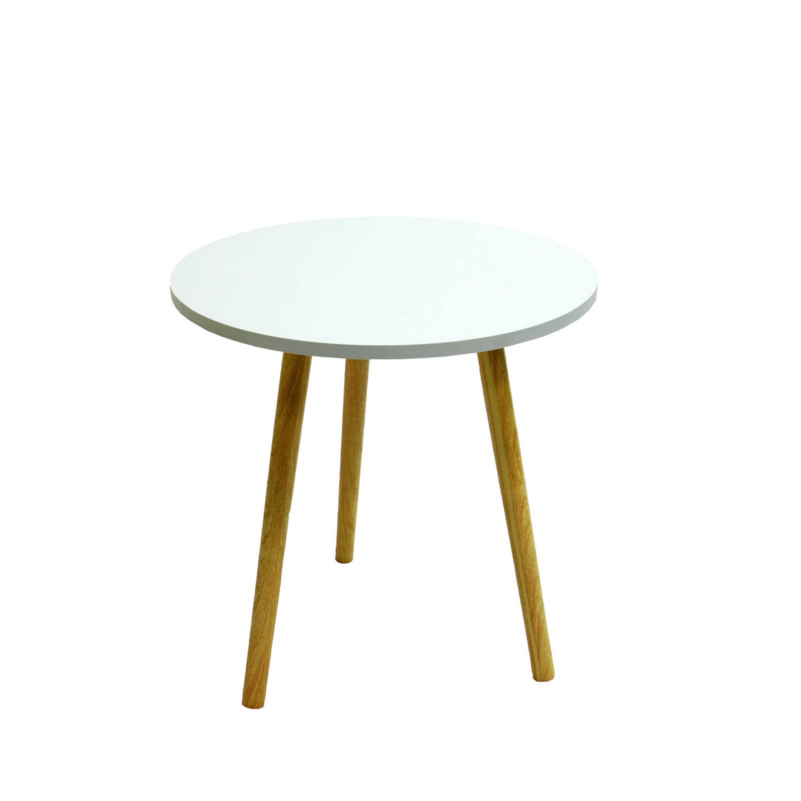 Mesa Lateral Minimalista Sala Recámara Beli Blanca Moderna.