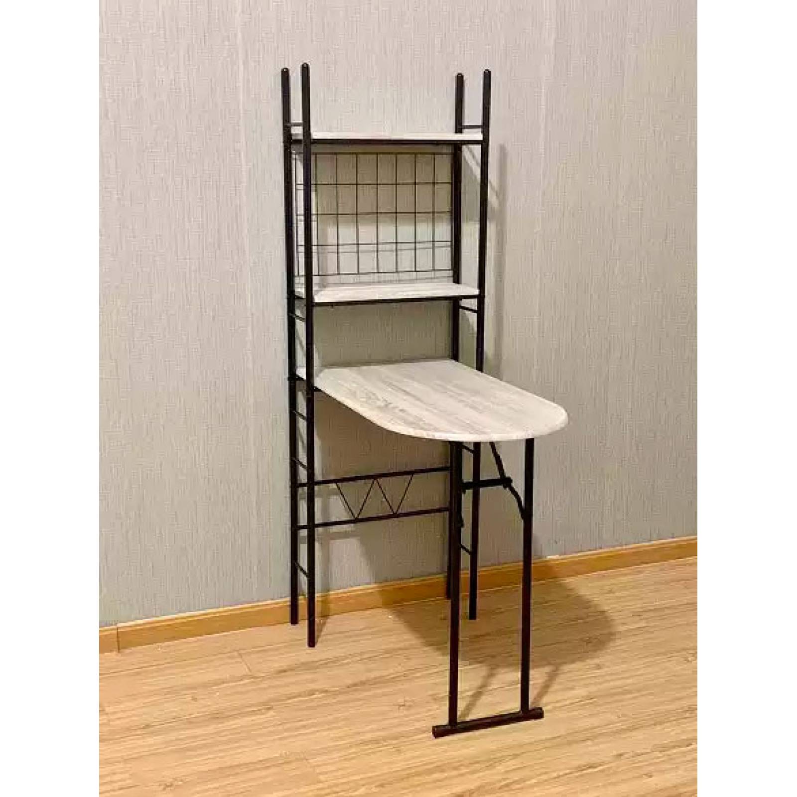 Desayunador Plegable C/2 Bancos de Cocina para Comedor