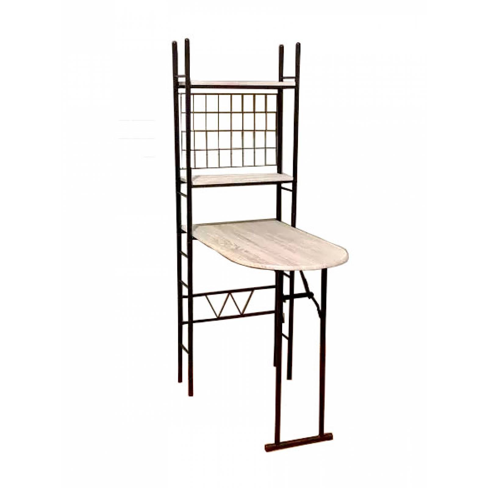 Desayunador Plegable C/2 Bancos de Cocina para Comedor