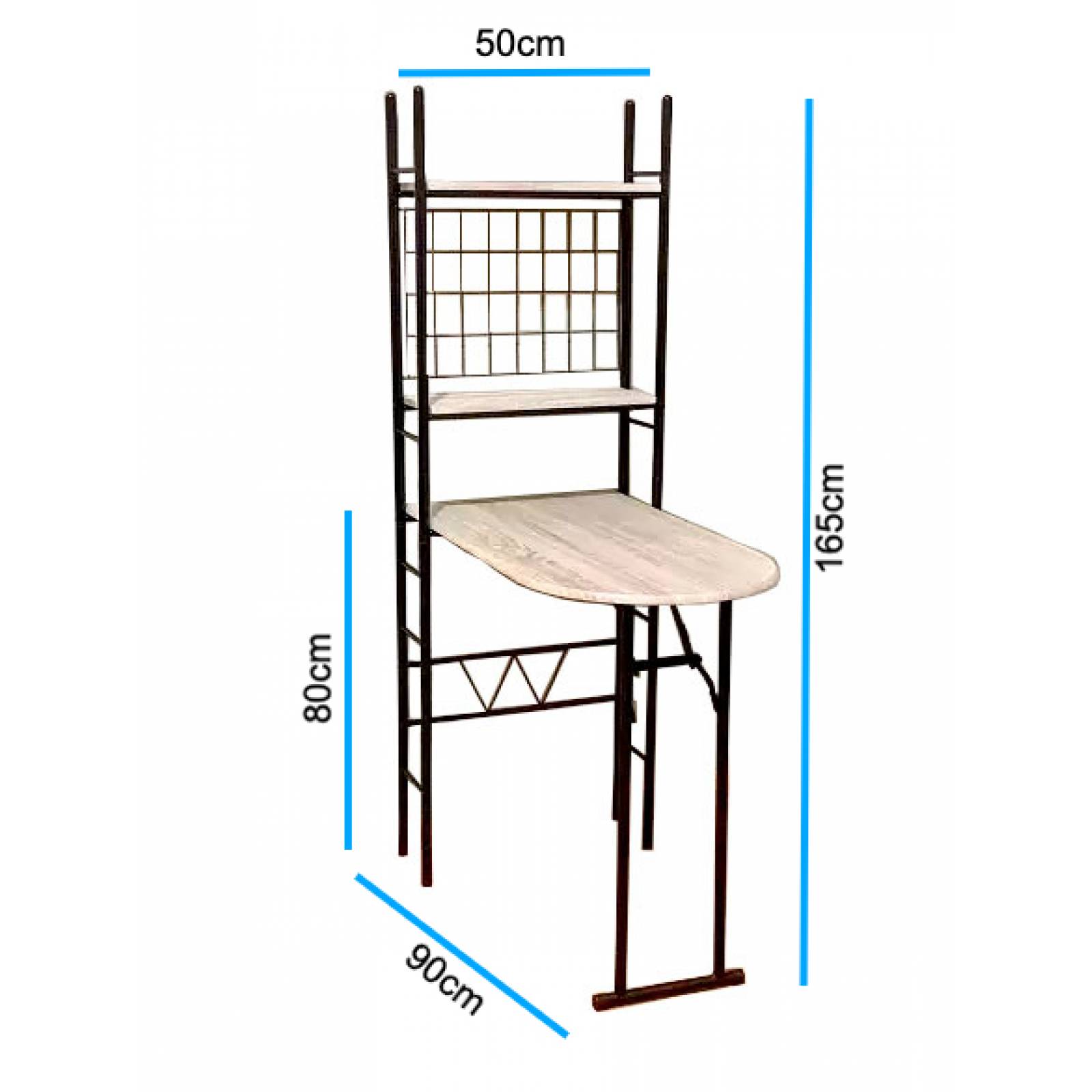 Desayunador Plegable C/2 Bancos de Cocina para Comedor