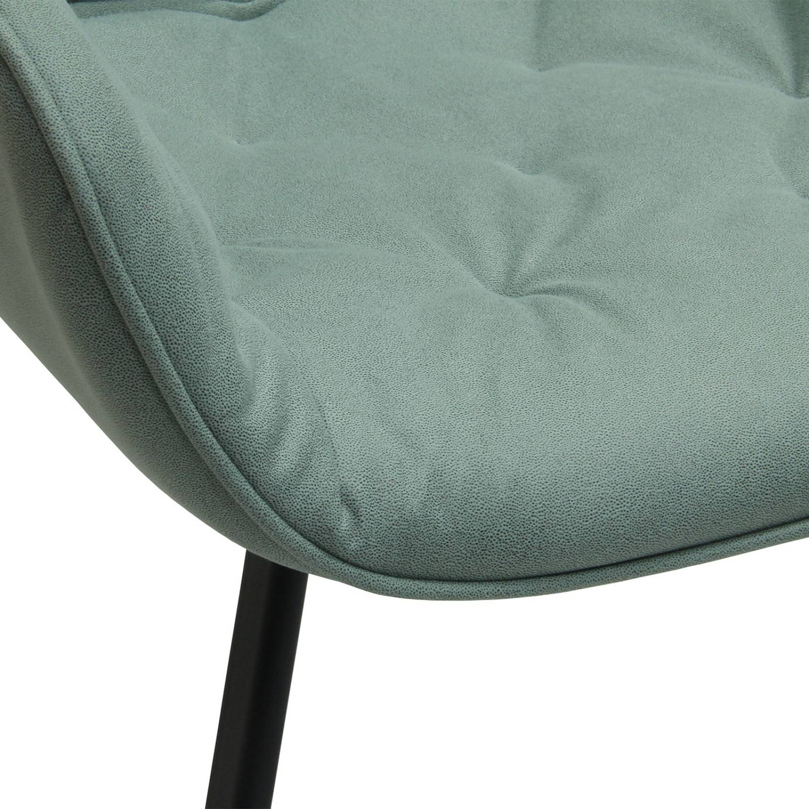 Silla Retro de Comedor Clásica Bossa Cecilia Turquesa