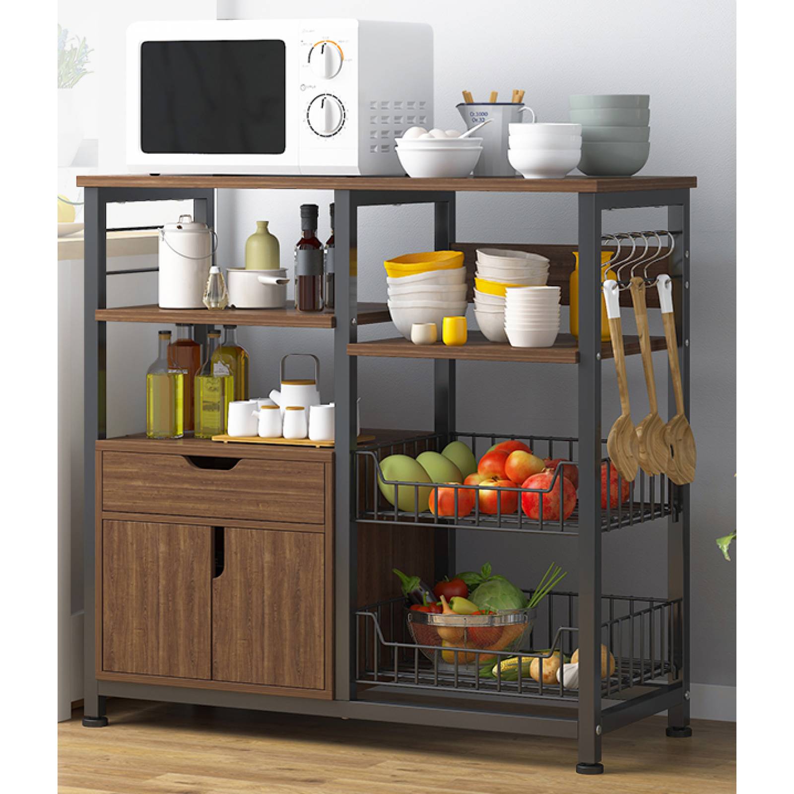 Mueble Multiusos para Cocina Moderno Industrial Bossa Arlene.
