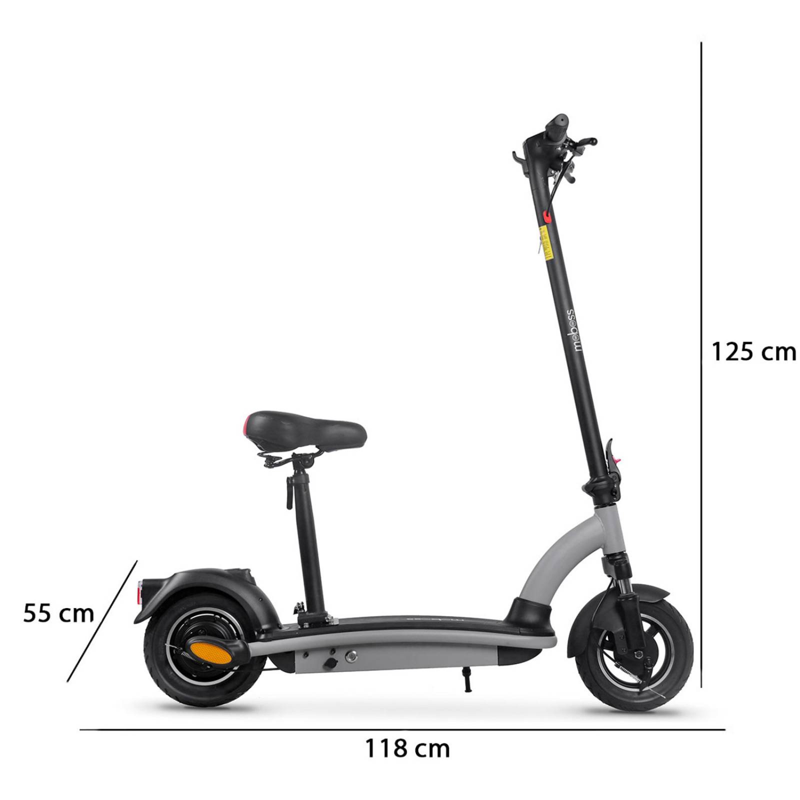Scooter Eléctrico Plegable Moboss MBX4 Gris 35km/h