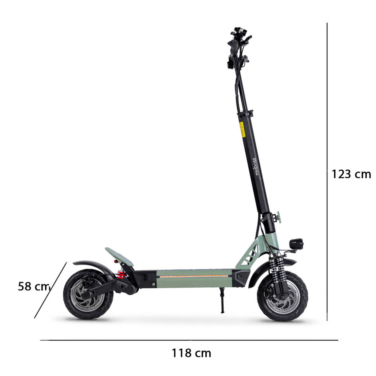 Scooter Eléctrico Plegable Moboss MBX3 Verde 75km/h.
