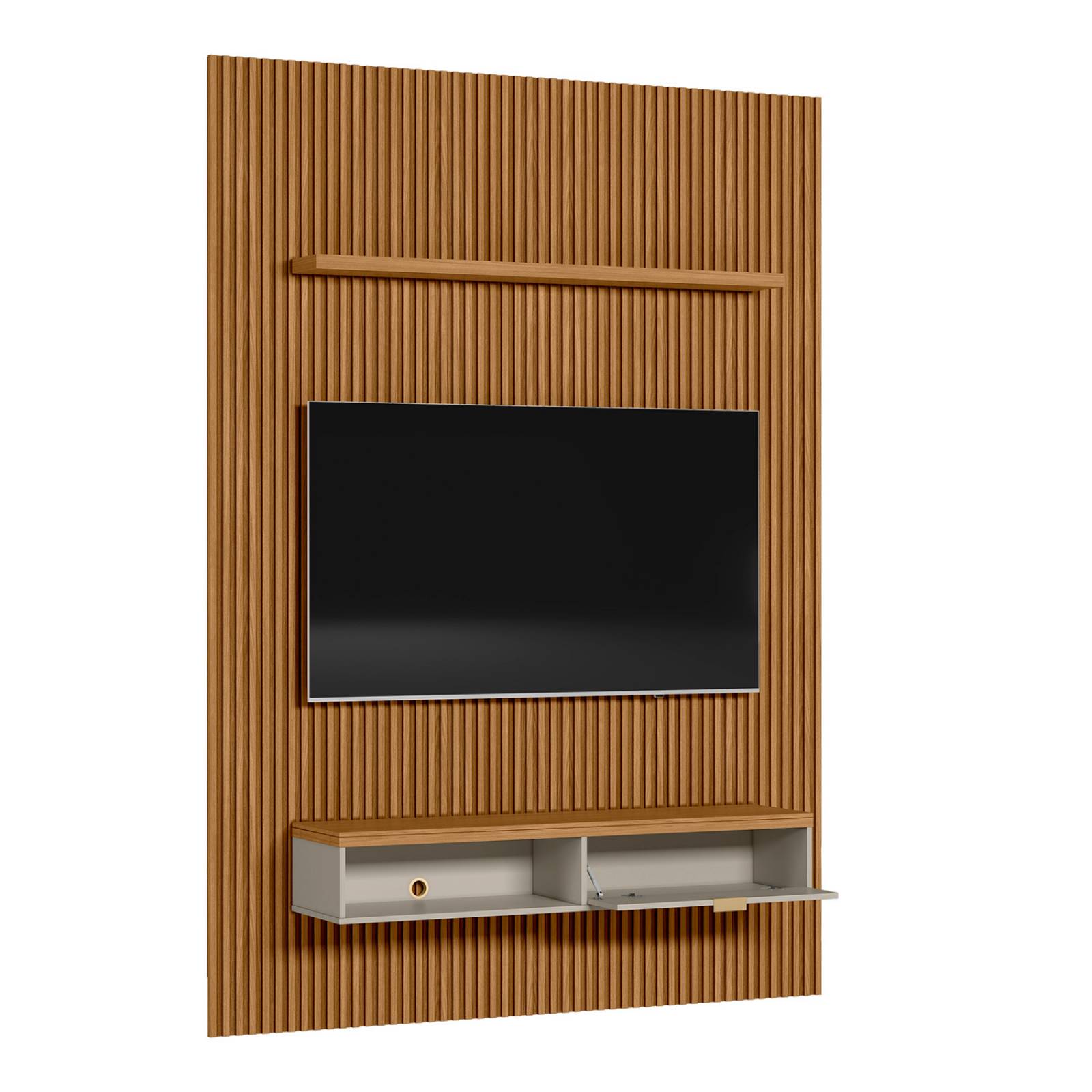 Panel Modular para TV Bossa Aruba 180cm Natural/Off White