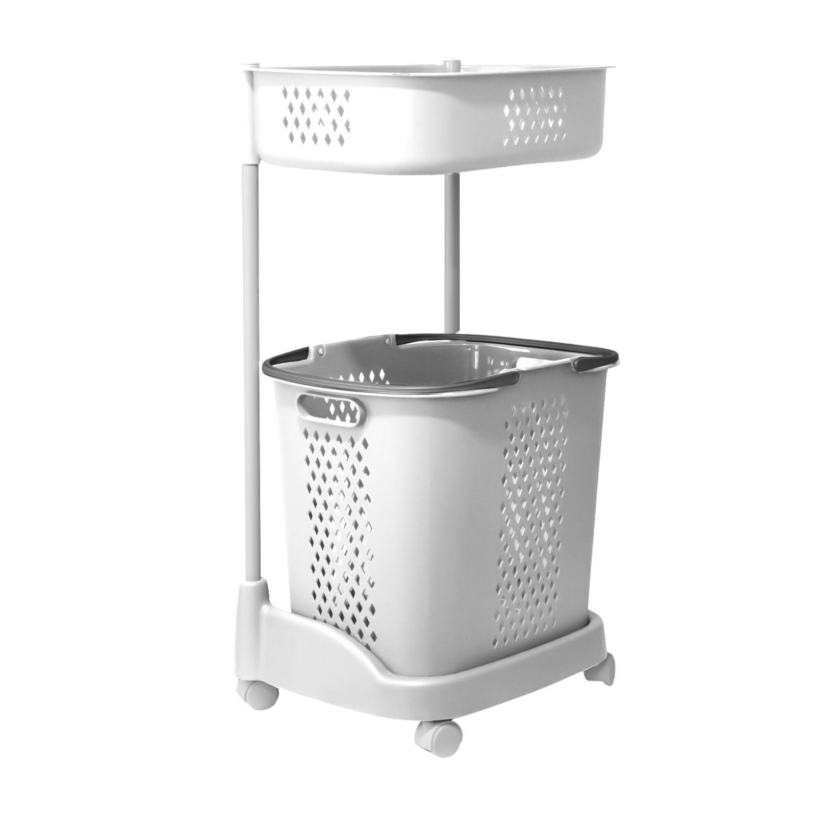 Carrito Multiusos para Baño o Lavandería Bossa Loira Blanco.
