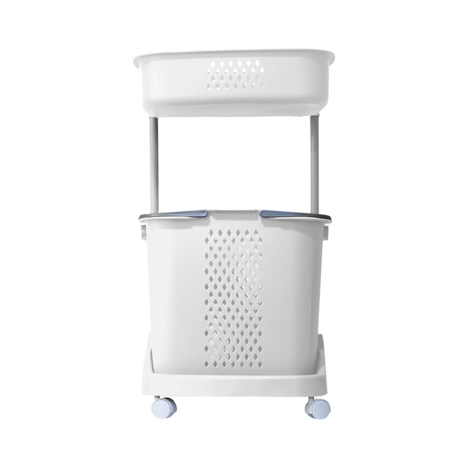 Carrito Multiusos para Baño o Lavandería Bossa Loira Blanco.