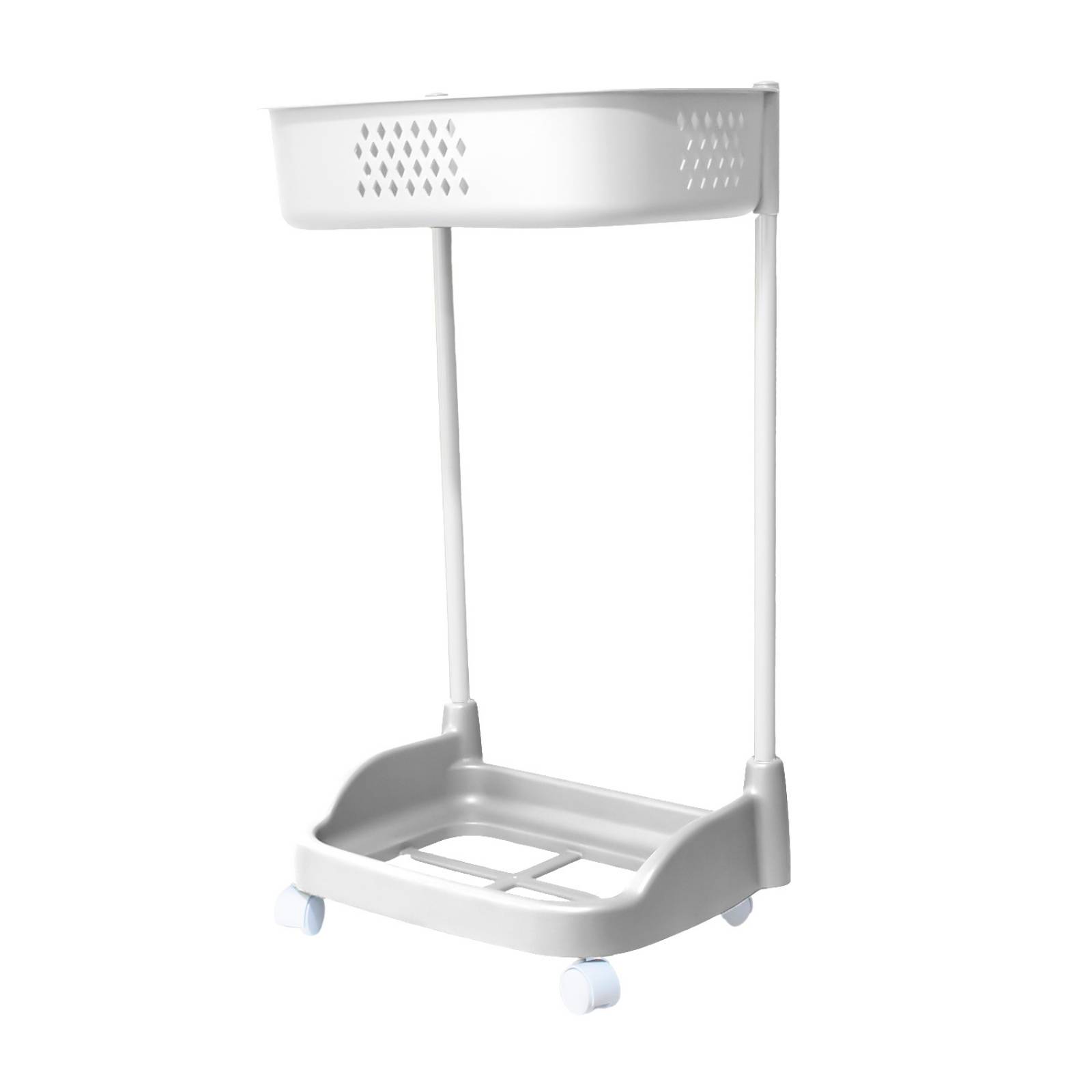 Carrito Multiusos para Baño o Lavandería Bossa Loira Blanco.