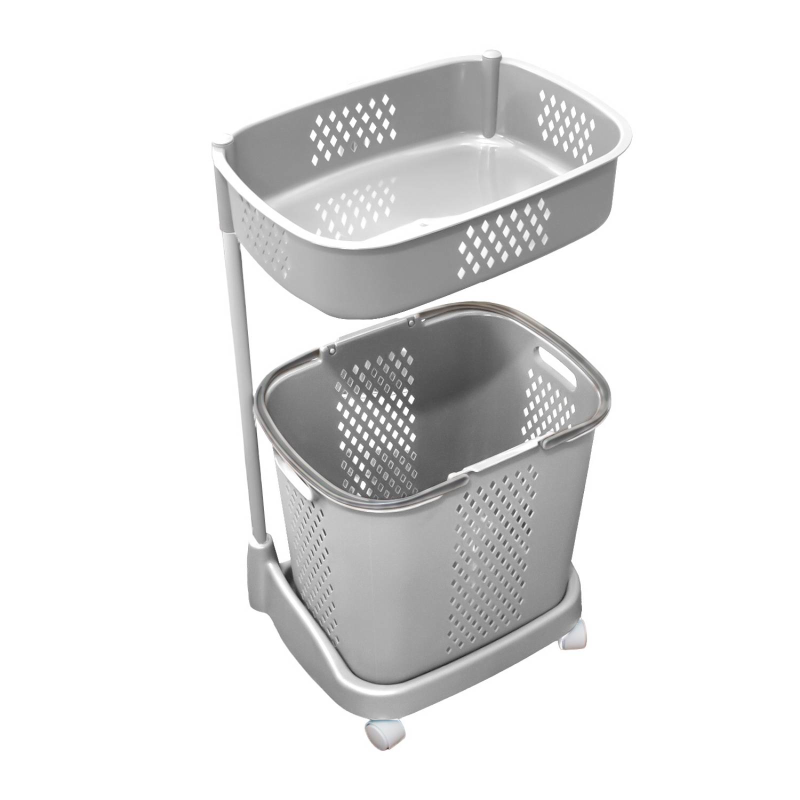 Carrito Multiusos para Baño o Lavandería Bossa Loira Blanco.
