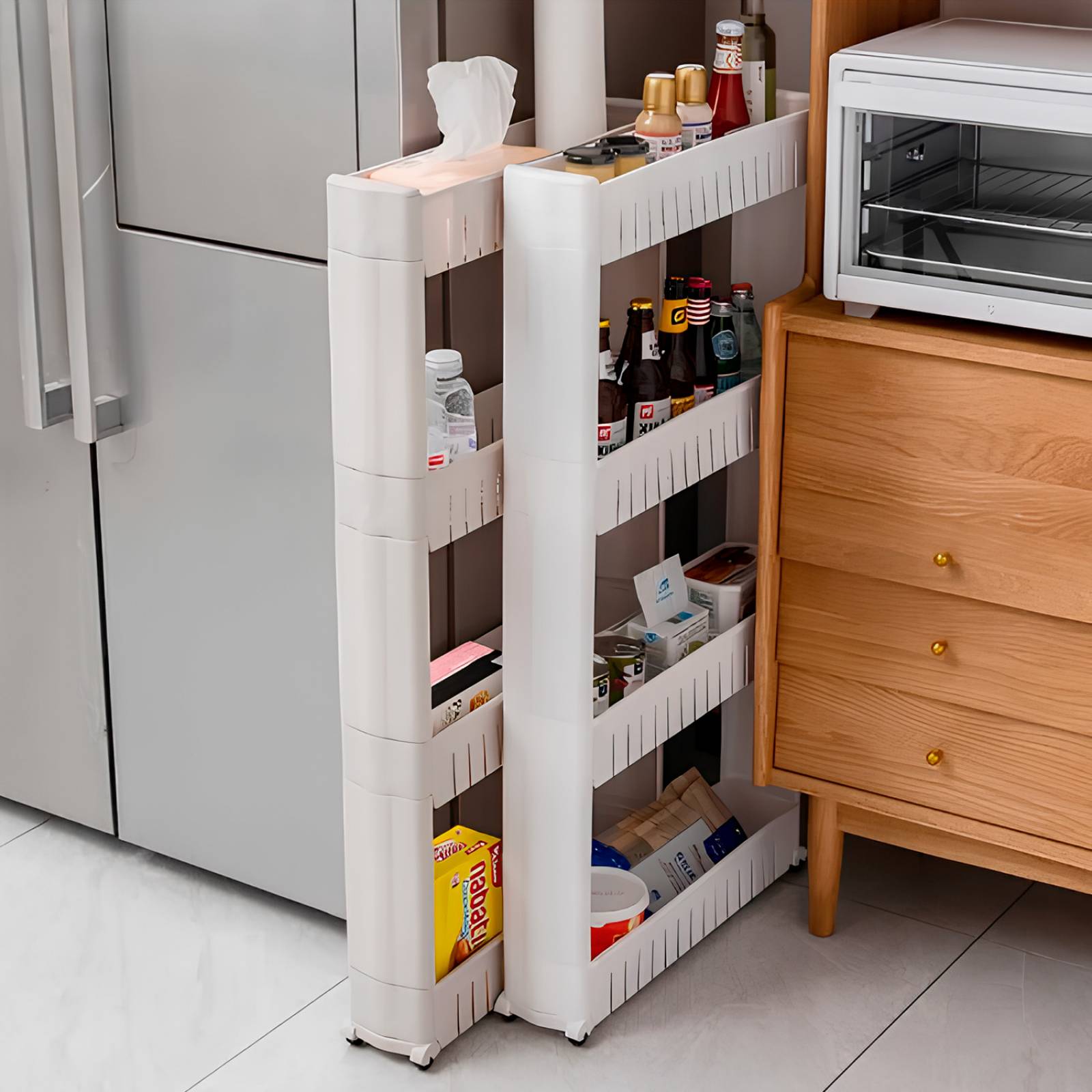 Organizador de Alacena con Ruedas para Cocina Bossa Scappi