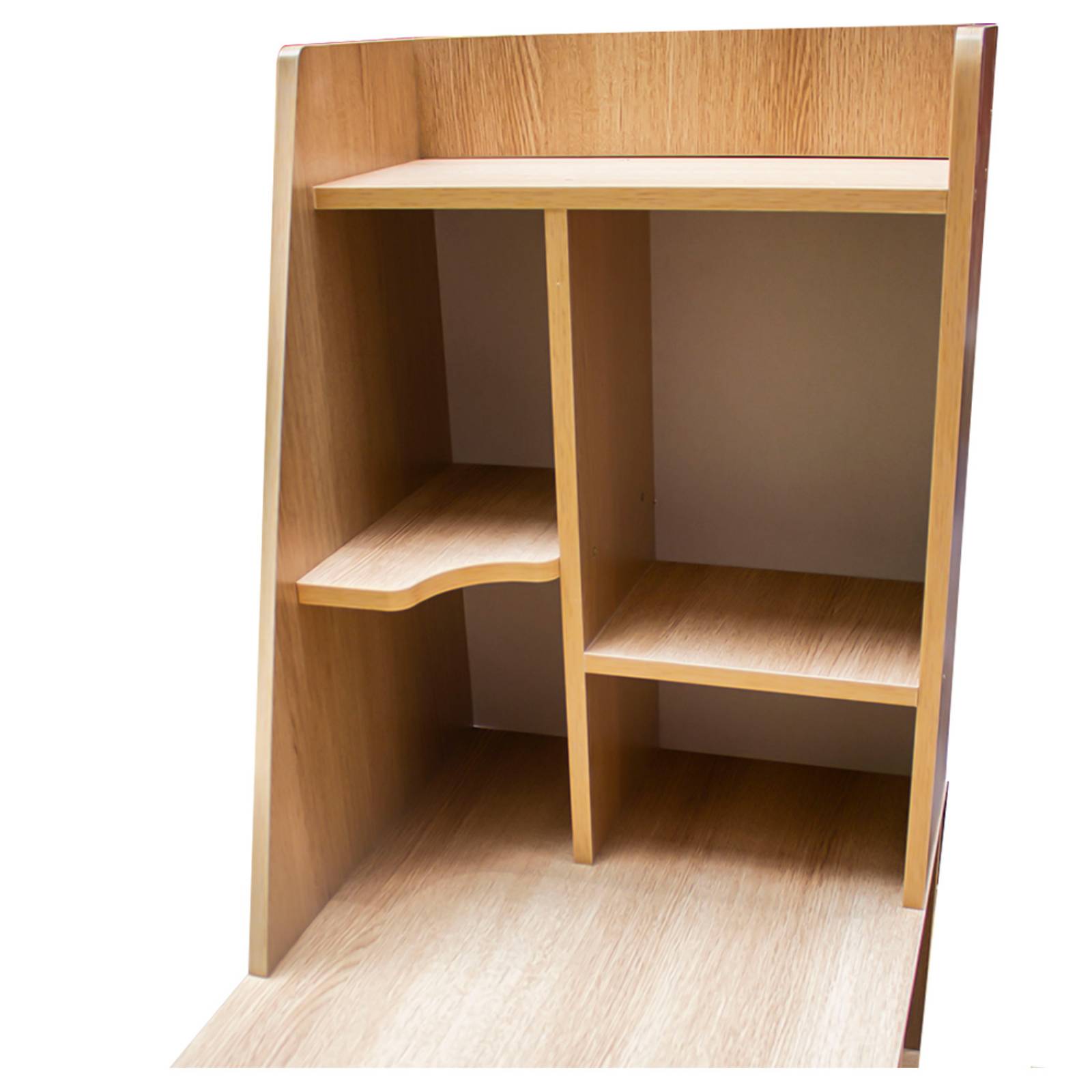 Escritorio Home Office con Repisas Bossa Rivia Avellana