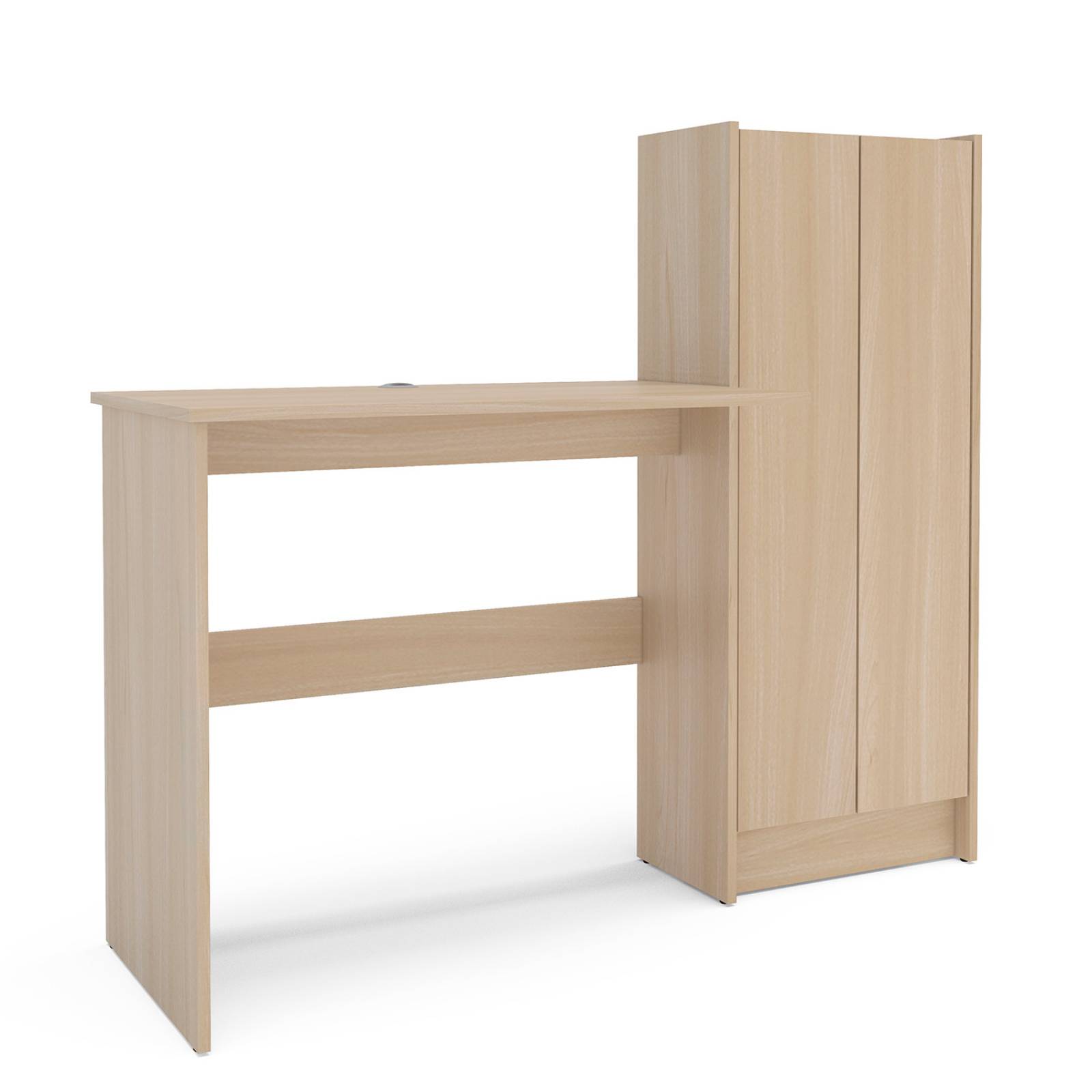 Escritorio Home Office con Estante Bossa Manaus Café.