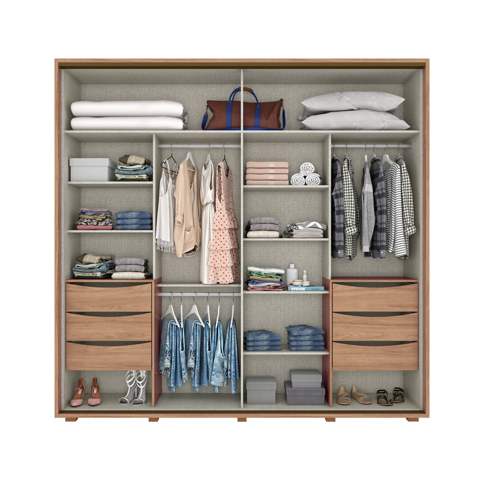 Ropero Closet Armario Organizador Bossa Havai Jequitiba.