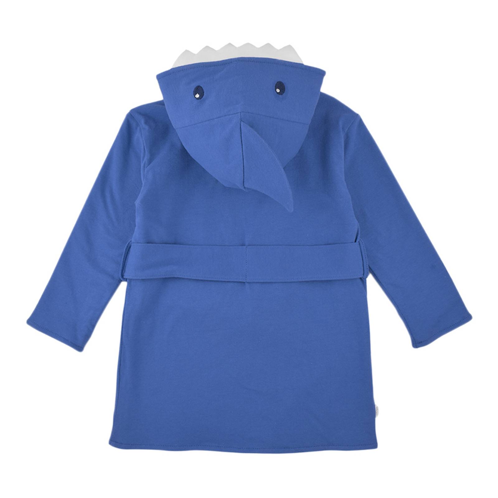 Bata de Baño con Gorro en Algodón Hipoalergénico Diseño de Tiburón