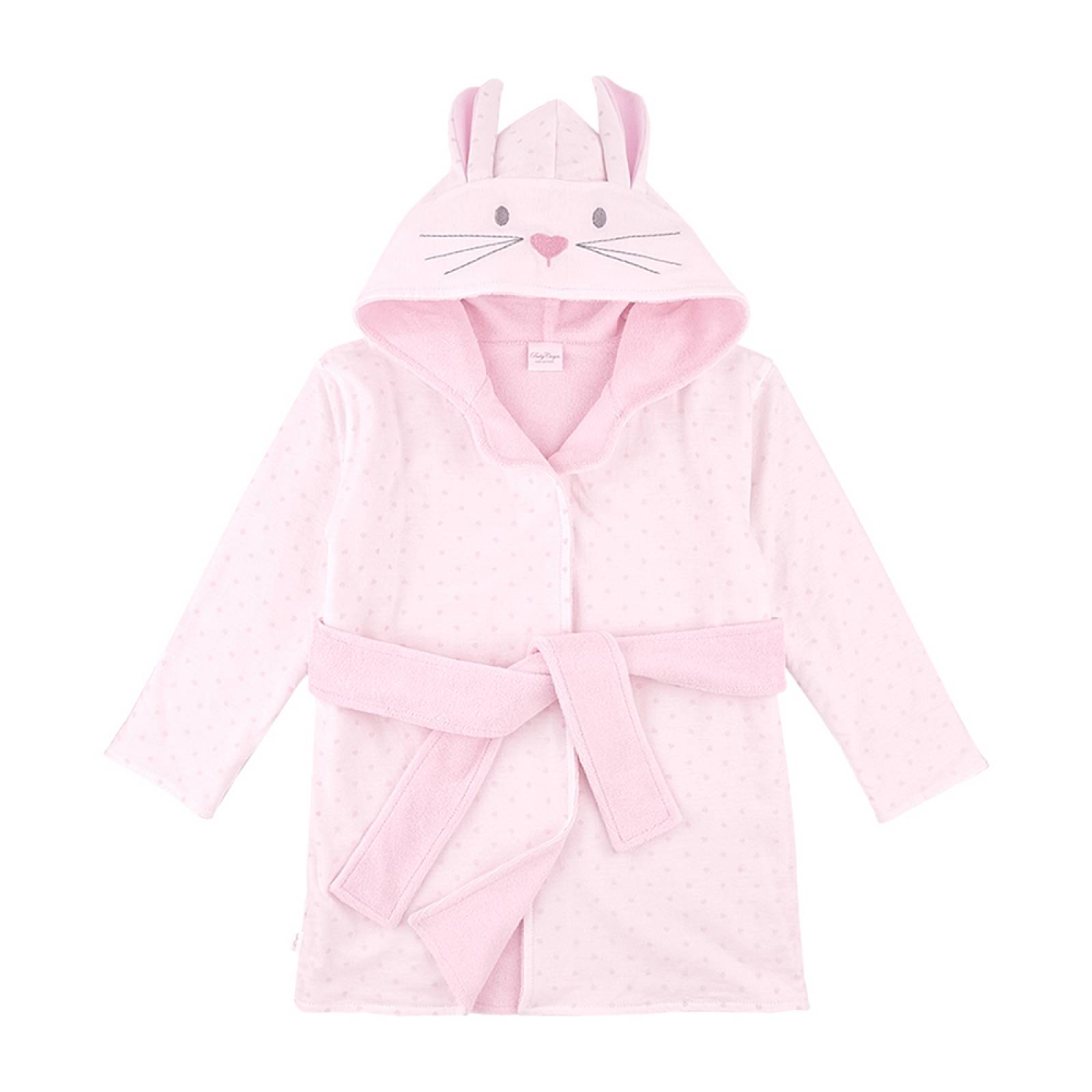 Bata de Baño con Gorro en Algodón Hipoalergénico Diseño de Conejo