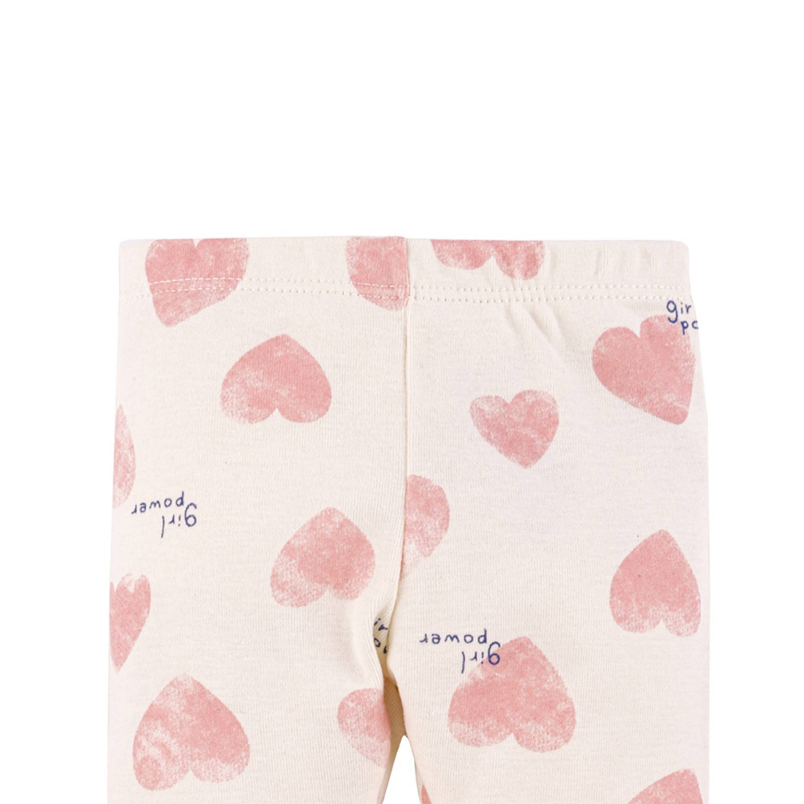Leggins en Algodón Hipoarlegénico Estampado de Corazones