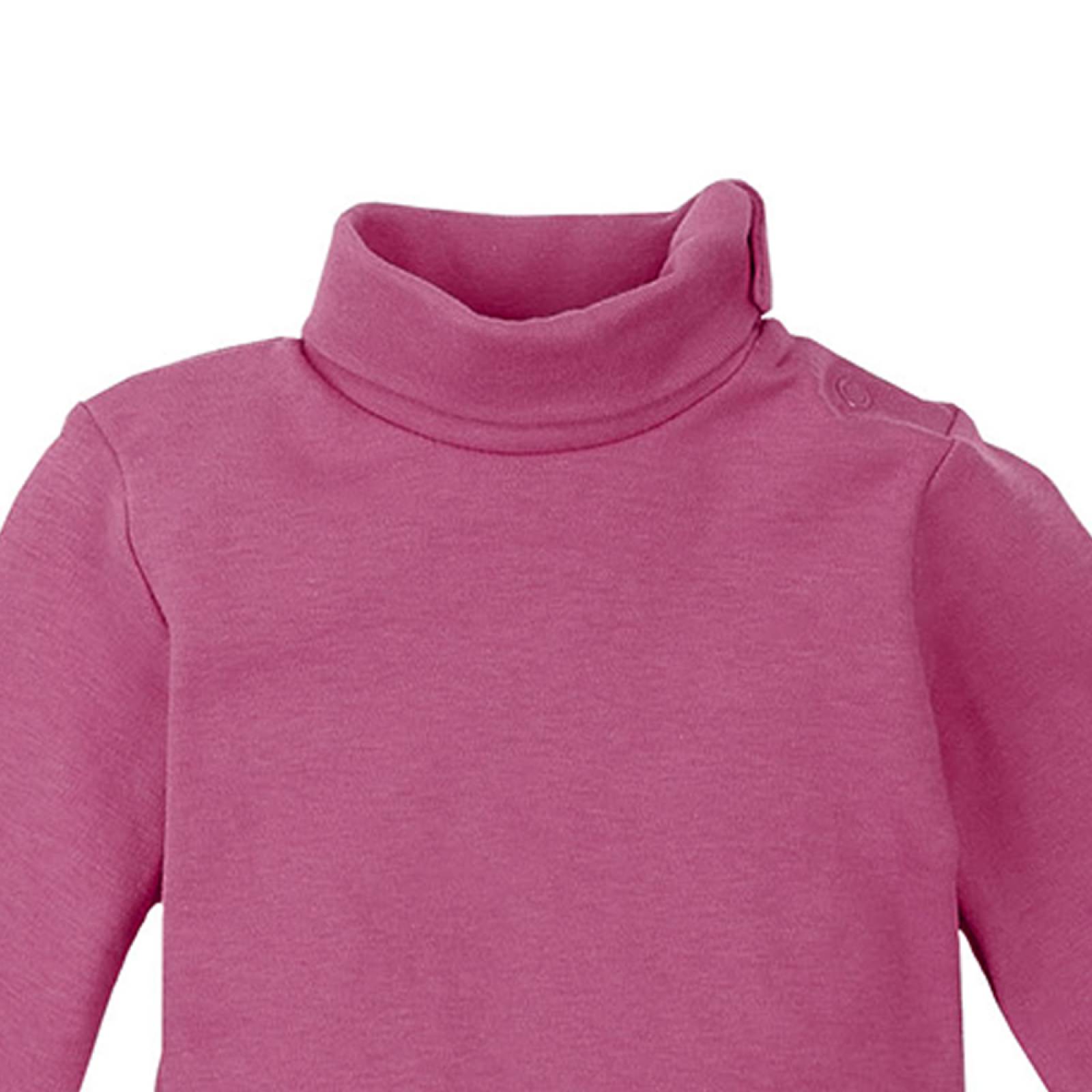 Pañalero de Manga Larga Cuello Alto en Algodón Hipoalergénico Color Rosa