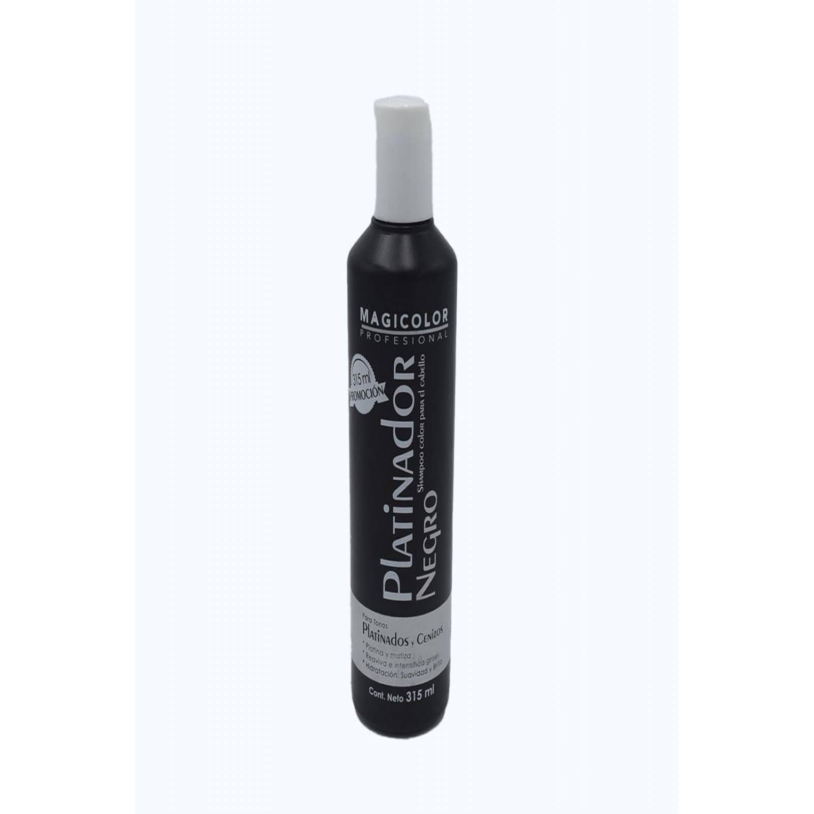 Shampoo Negro Matizador Cabello Gris Plata Gray Platinado